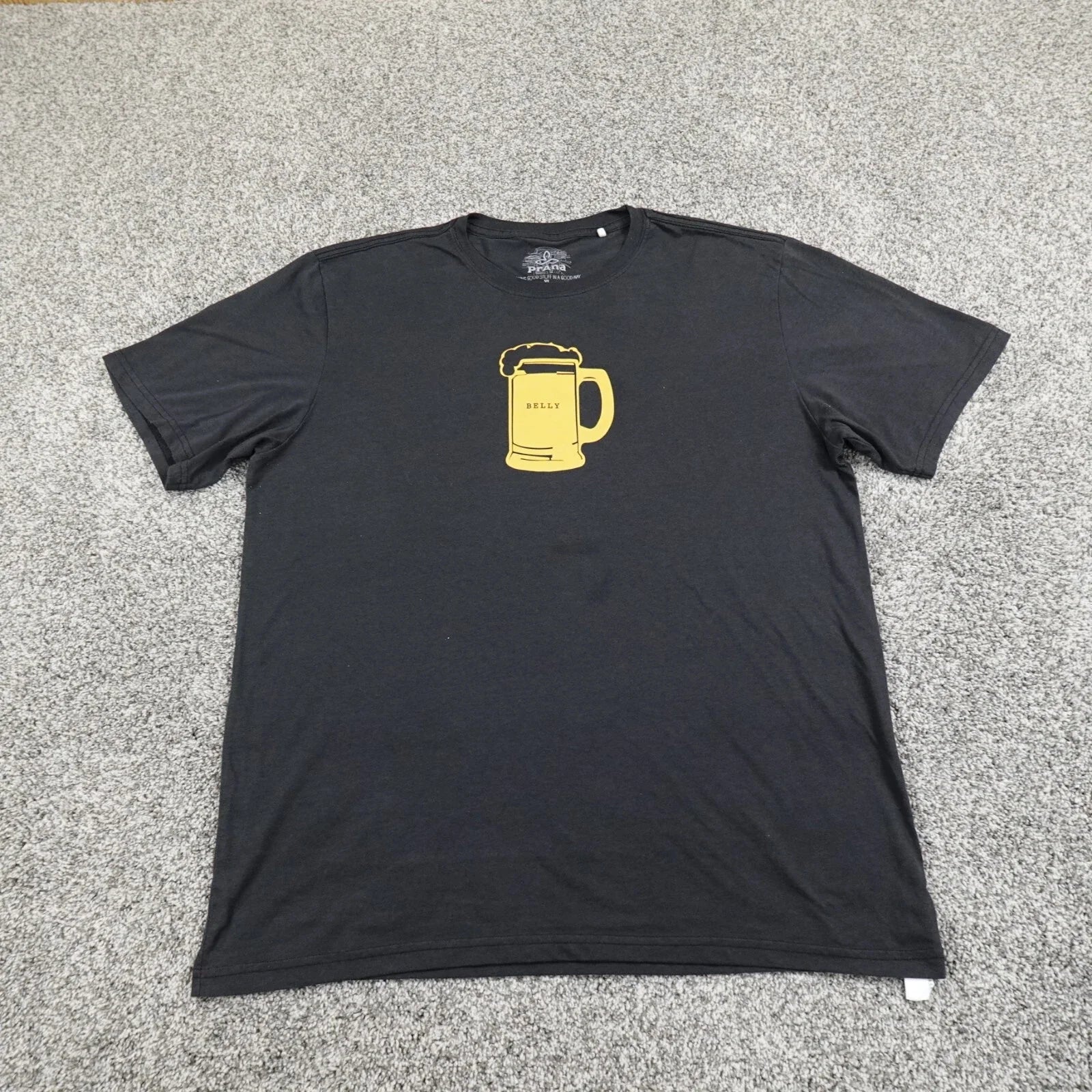 Prana Mens Extra Large Black Beer Belly Graphic Mug - Adult & Kids T-Shirts, Sweatshirts & Hoodies apparel design preview 1
