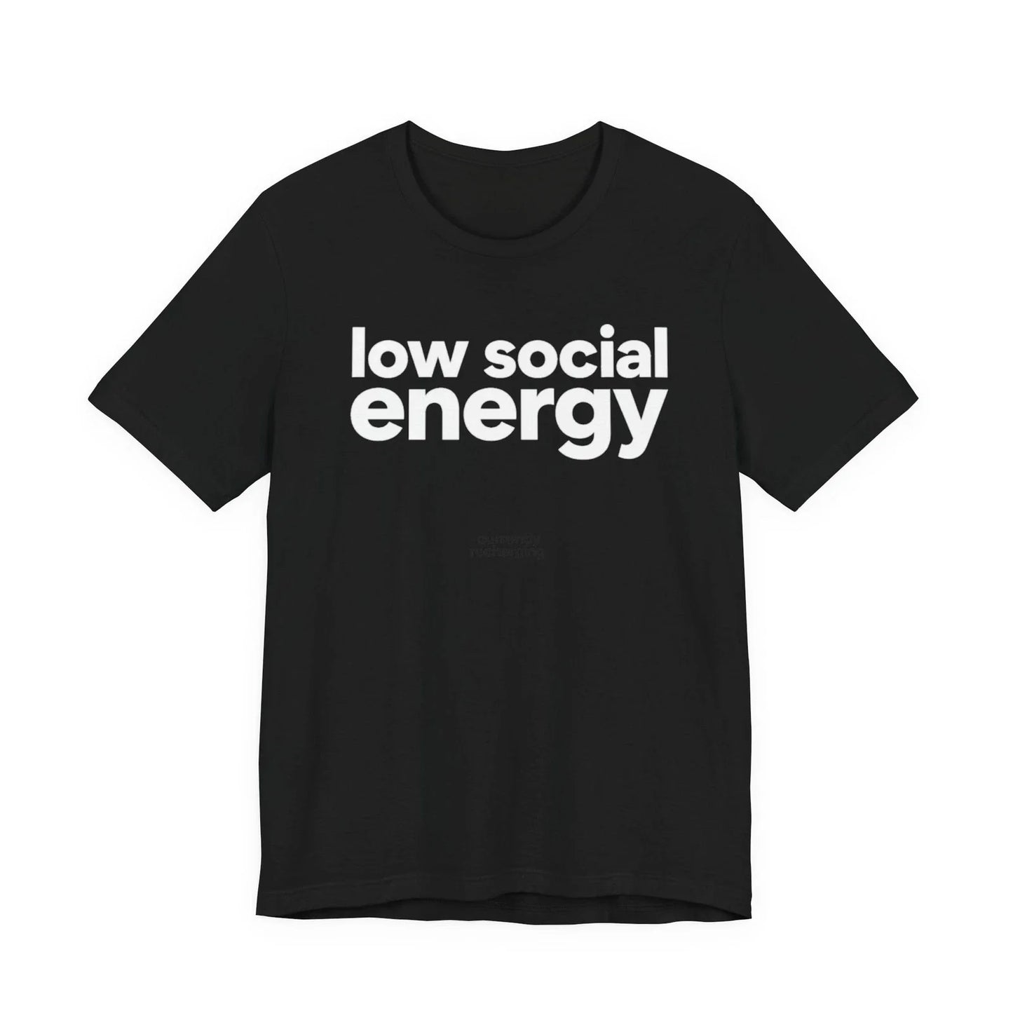 Low Social Energy Funny Introvert Minimalist - Adult & Kids T-Shirts, Sweatshirts & Hoodies apparel design preview 1