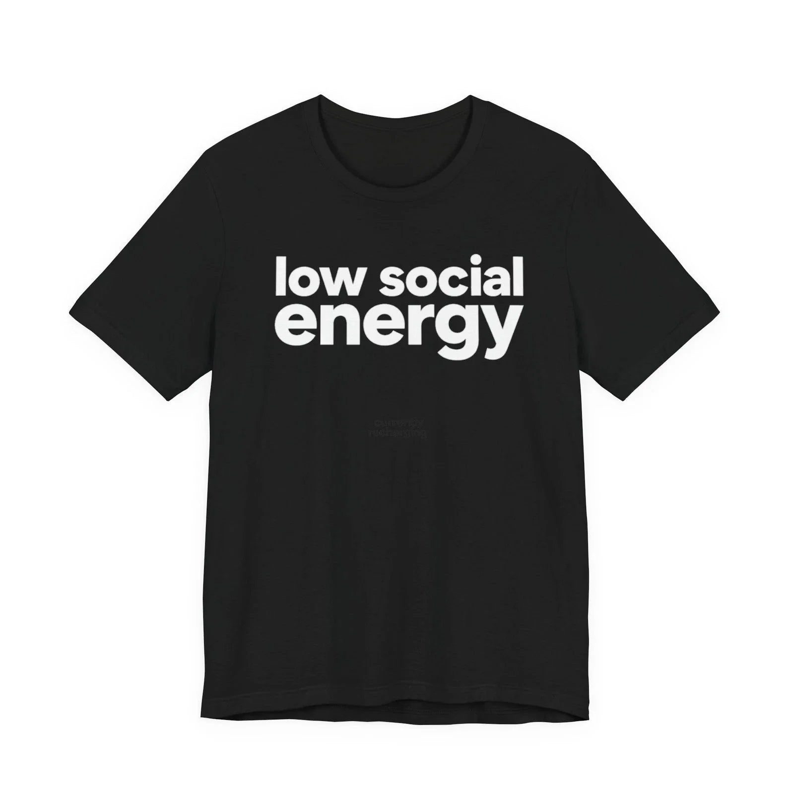 Low Social Energy Funny Introvert Minimalist - Adult & Kids T-Shirts, Sweatshirts & Hoodies apparel design preview 1