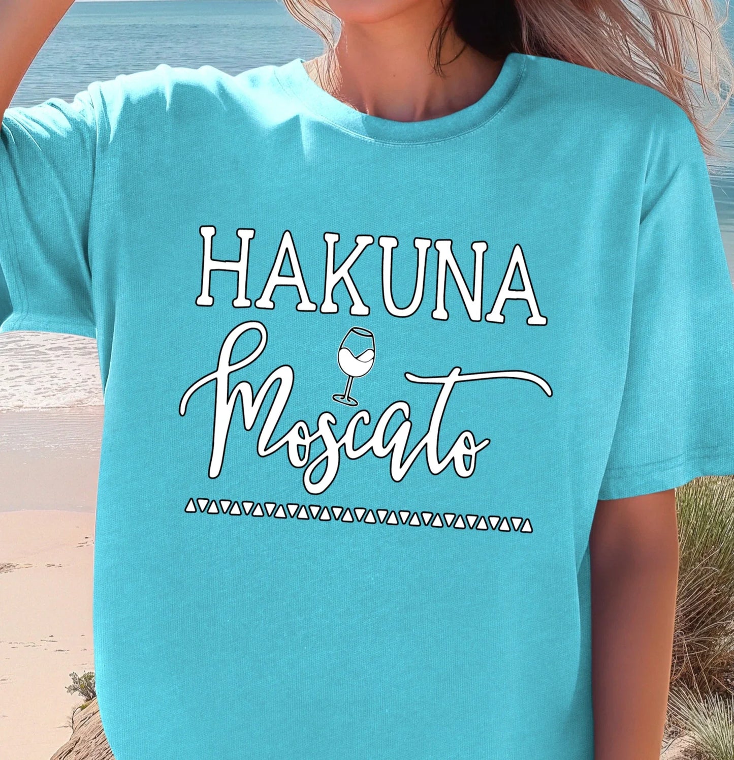 Hakuna Moscato Wine Lovers Funny Drinking Unisex - Adult & Kids T-Shirts, Sweatshirts & Hoodies apparel design preview 1