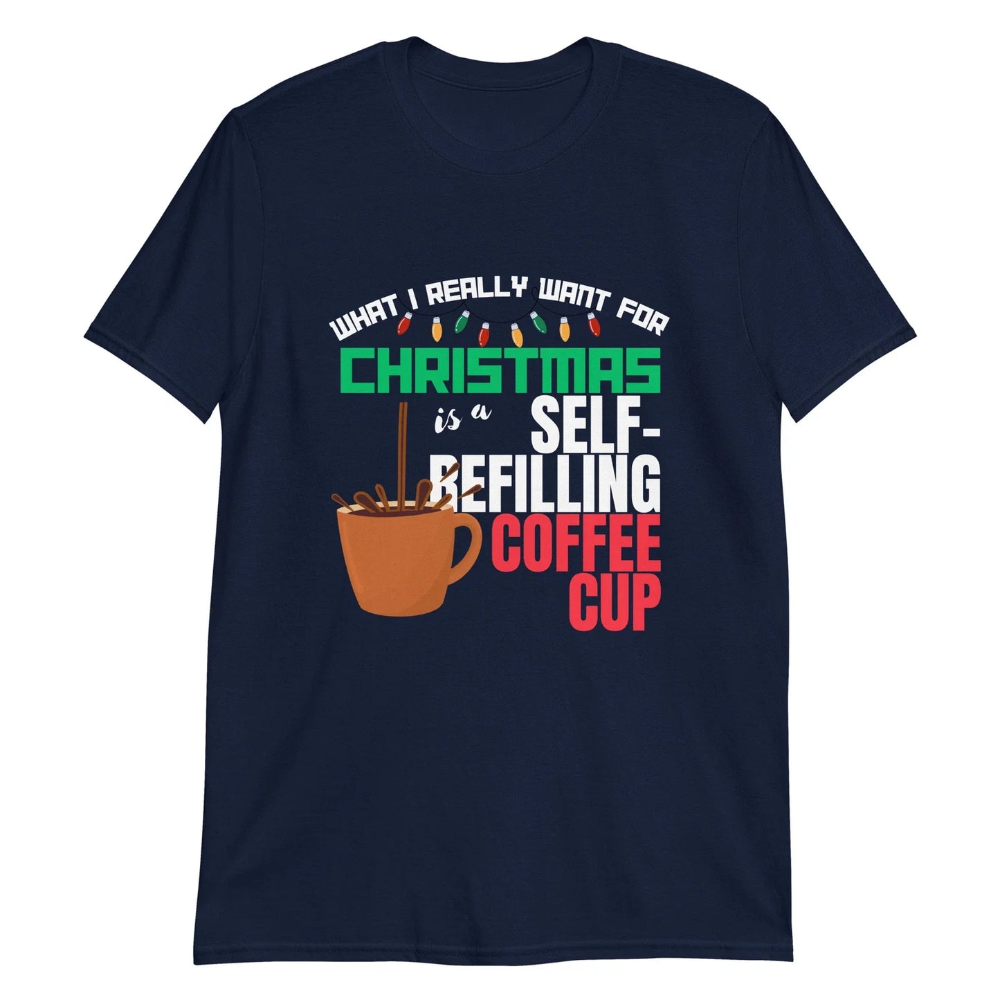Self-Refilling Coffee Cup - Adult & Kids T-Shirts, Sweatshirts & Hoodies apparel design preview 1
