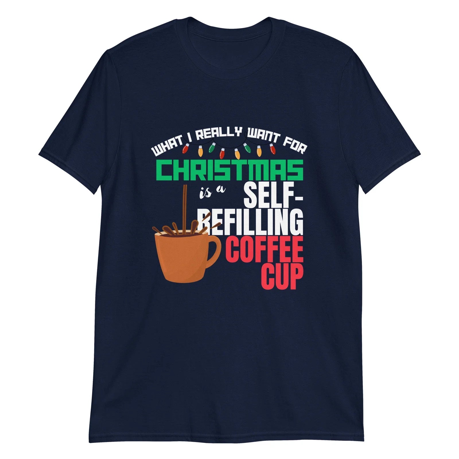 Self-Refilling Coffee Cup - Adult & Kids T-Shirts, Sweatshirts & Hoodies apparel design preview 1