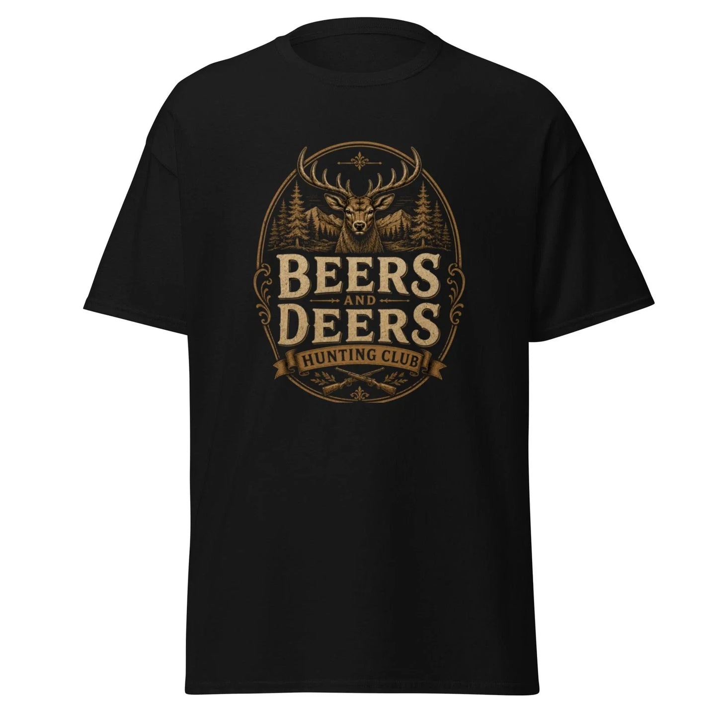 Beers and Deers Hunting Club Unisex classic - Adult & Kids T-Shirts, Sweatshirts & Hoodies apparel design preview 1