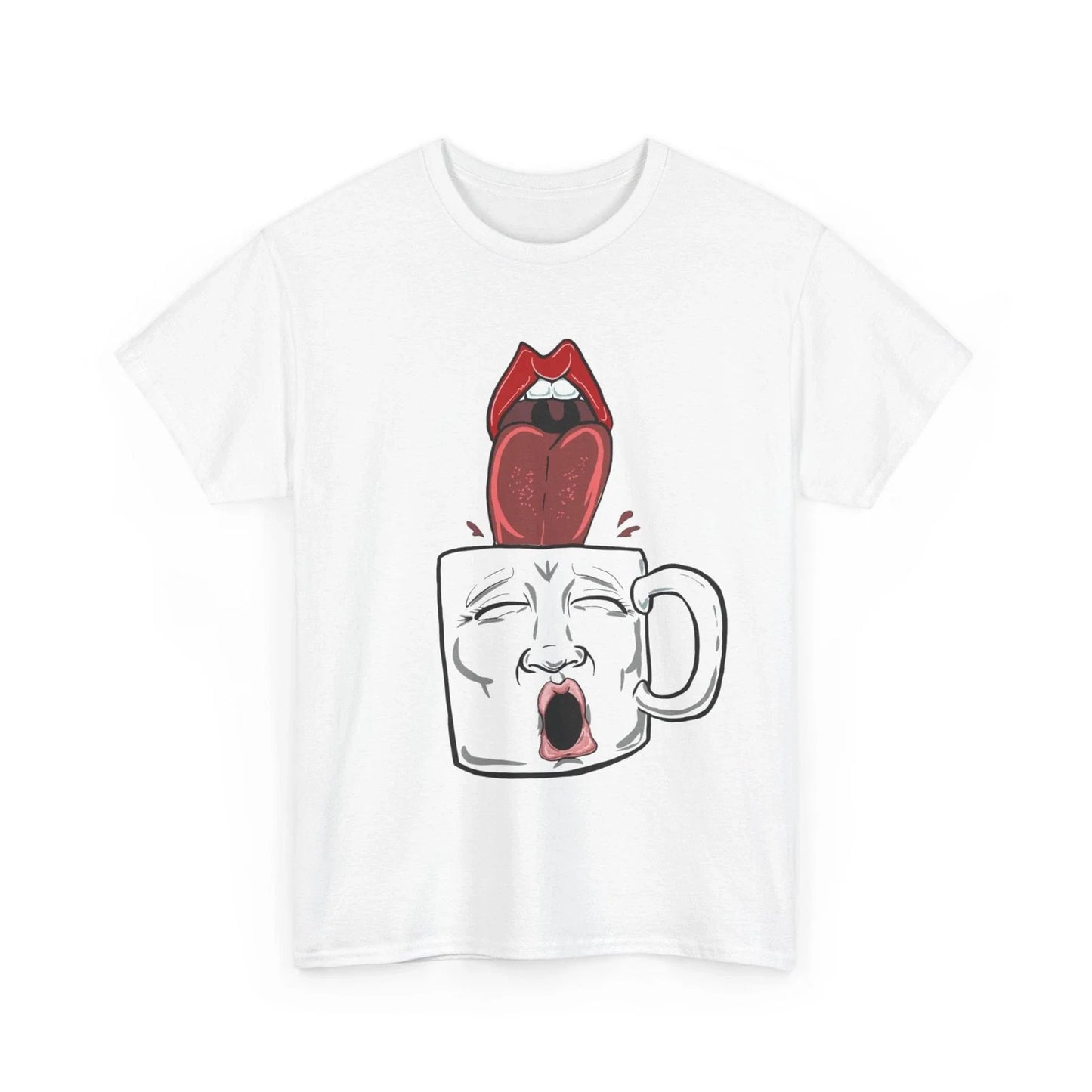 Sexy Tongue Coffee Mug Fun - Adult & Kids T-Shirts, Sweatshirts & Hoodies apparel design preview 1