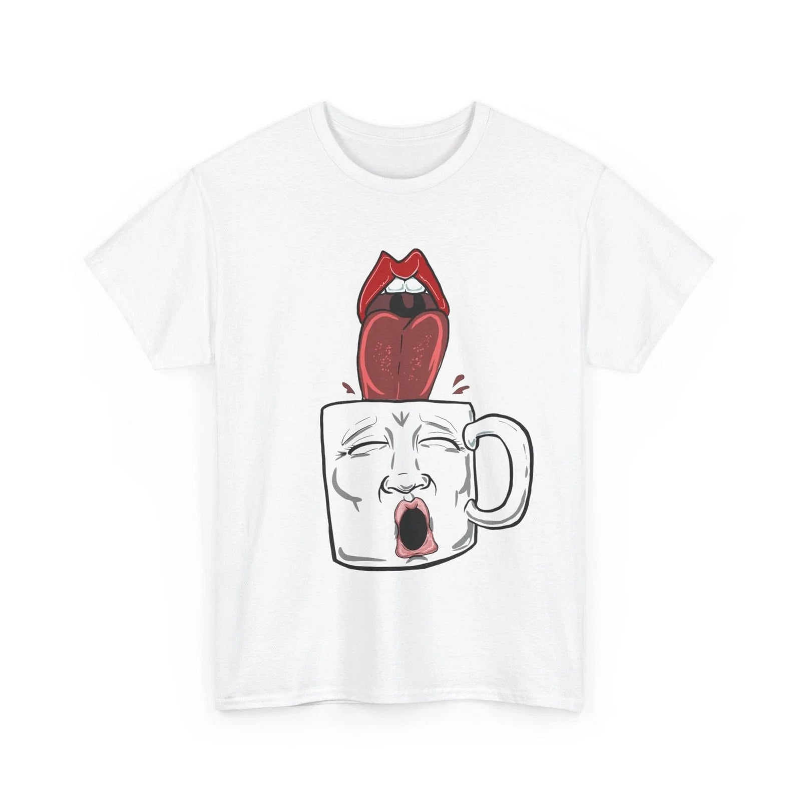 Sexy Tongue Coffee Mug Fun - Adult & Kids T-Shirts, Sweatshirts & Hoodies apparel design preview 1