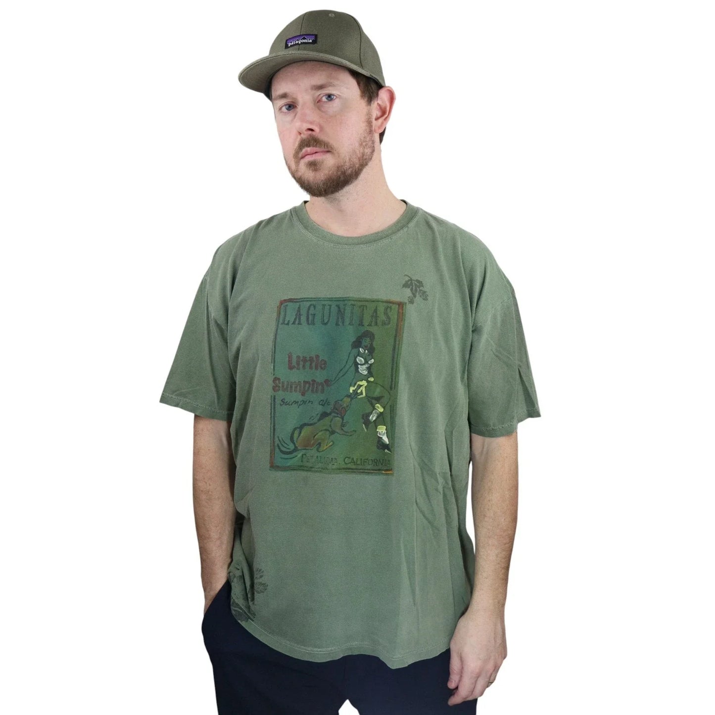 Vintage Pin Up Lagunitas Little Sumpin Ale Mens XL - Adult & Kids T-Shirts, Sweatshirts & Hoodies apparel design preview 1