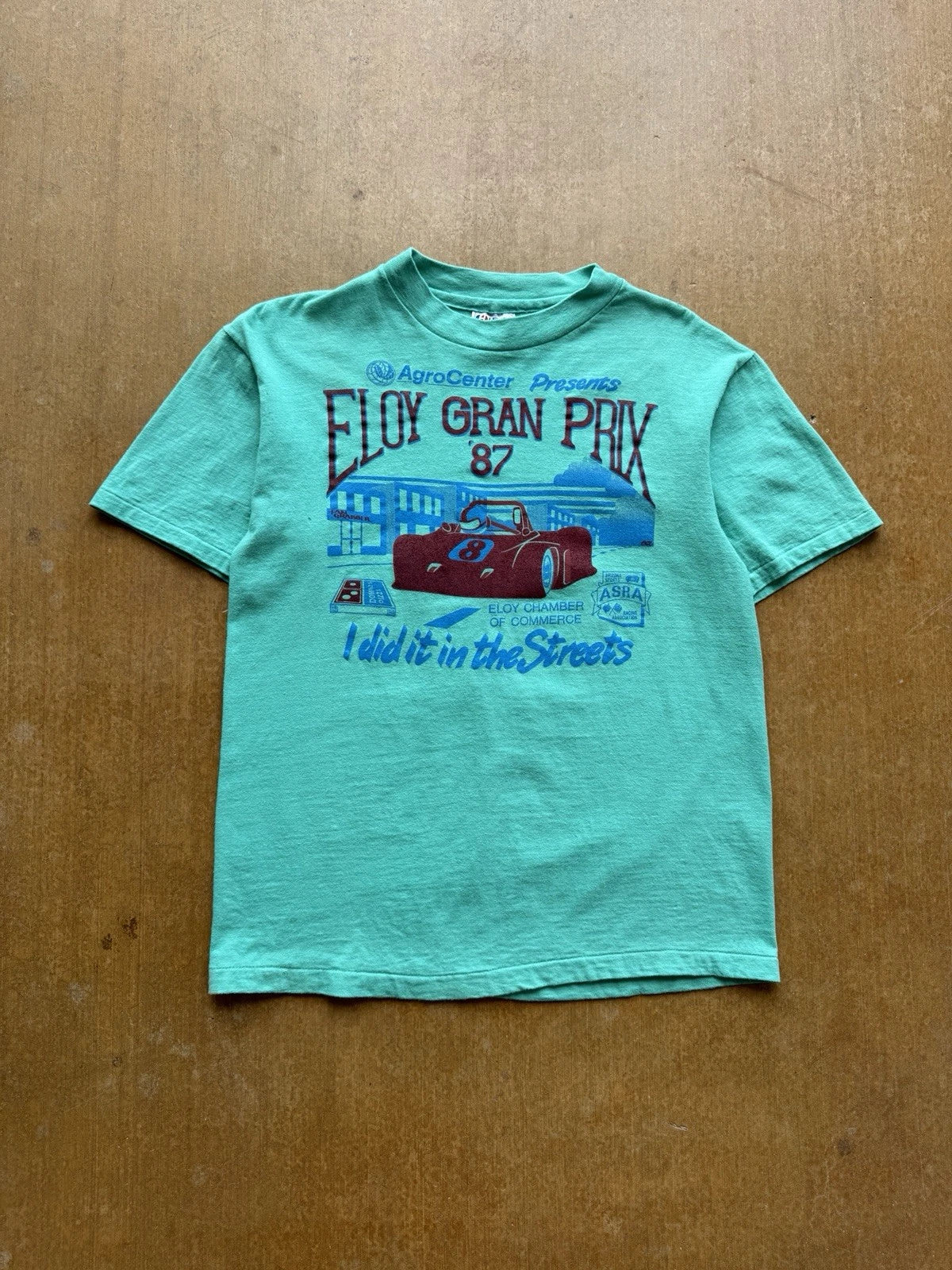 VTG 80s Budweiser Beer NASCAR Racing Eloy Gran Prix - Adult & Kids T-Shirts, Sweatshirts & Hoodies apparel design preview 1