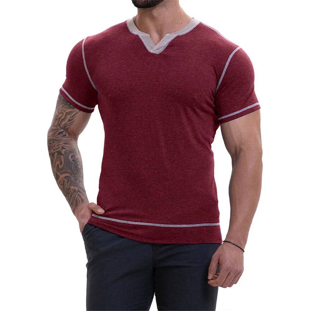 Men's Short Sleeve V-neck Classic Casual Baggy - Adult & Kids T-Shirts, Sweatshirts & Hoodies apparel design preview 1