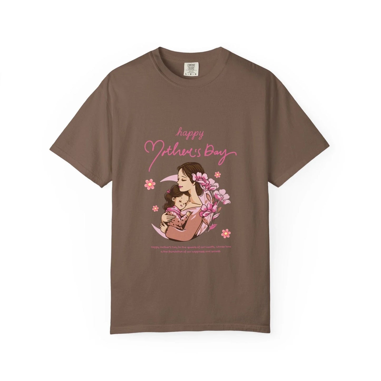 Happy Mother's Day Mom and Child Illustration - Adult & Kids T-Shirts, Sweatshirts & Hoodies apparel design preview 1