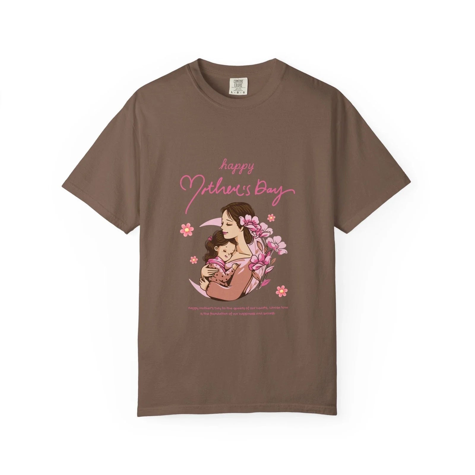 Happy Mother's Day Mom and Child Illustration - Adult & Kids T-Shirts, Sweatshirts & Hoodies apparel design preview 1