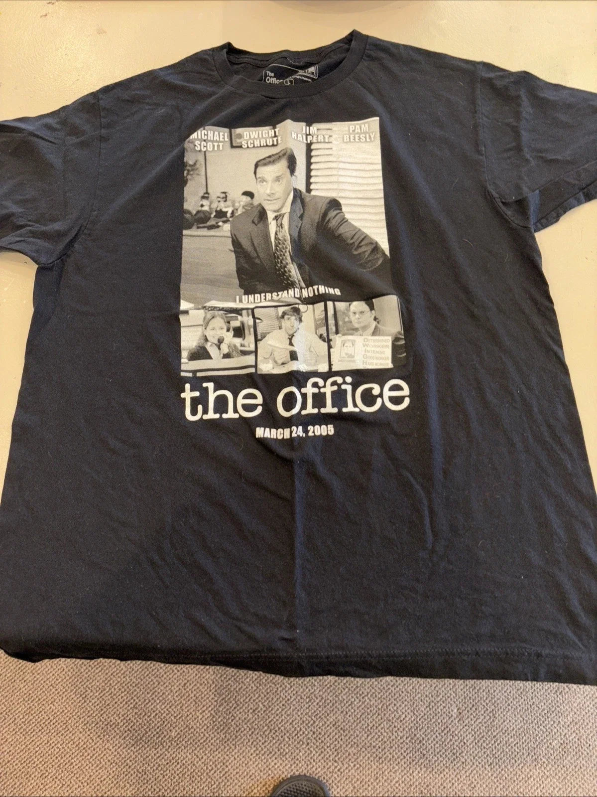 The Office TV Show Premier Date T March 24 2005 Black - Adult & Kids T-Shirts, Sweatshirts & Hoodies apparel design preview 1