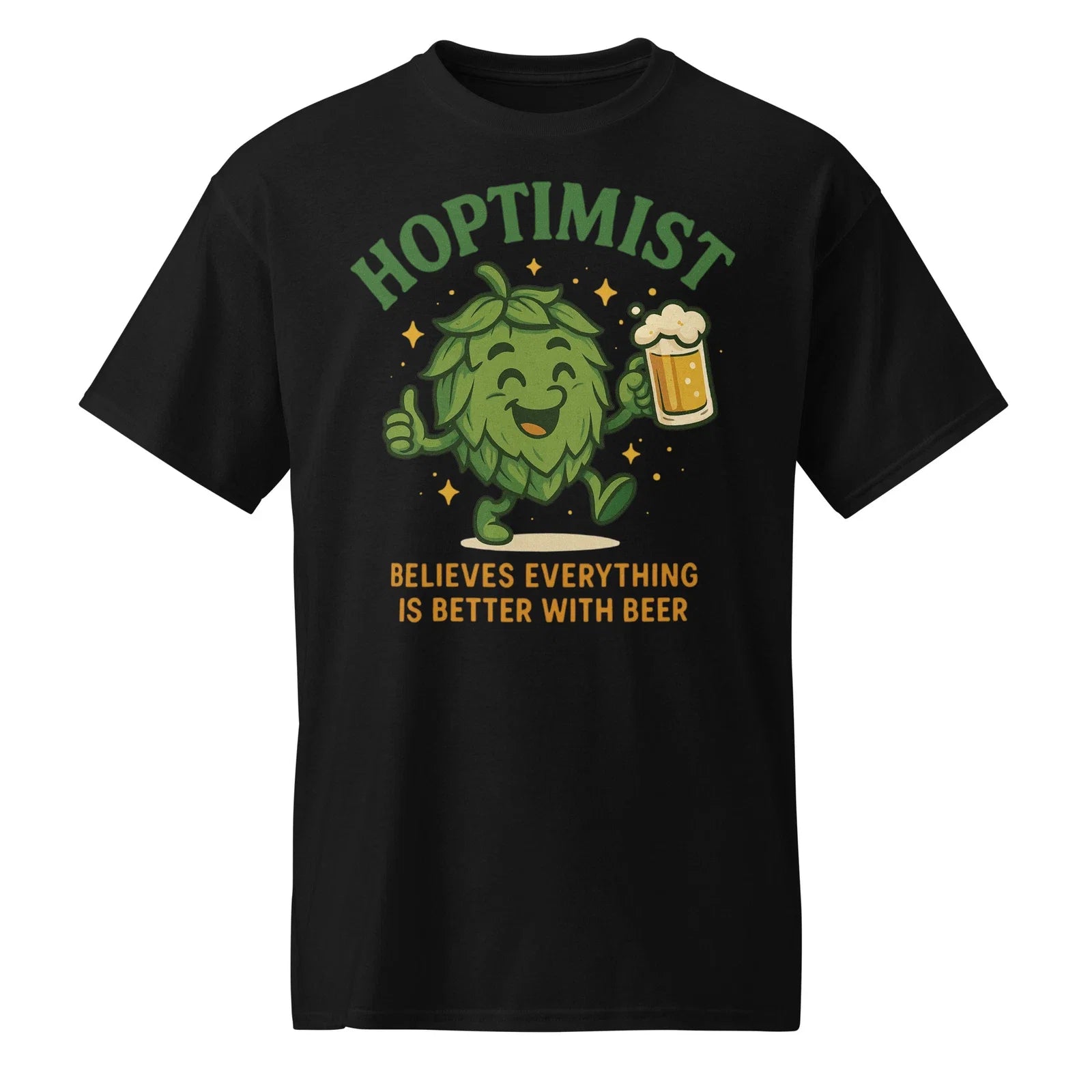 Craft Beer Funny Hoptimist Defintion IPAs Hops Home - Adult & Kids T-Shirts, Sweatshirts & Hoodies apparel design preview 1