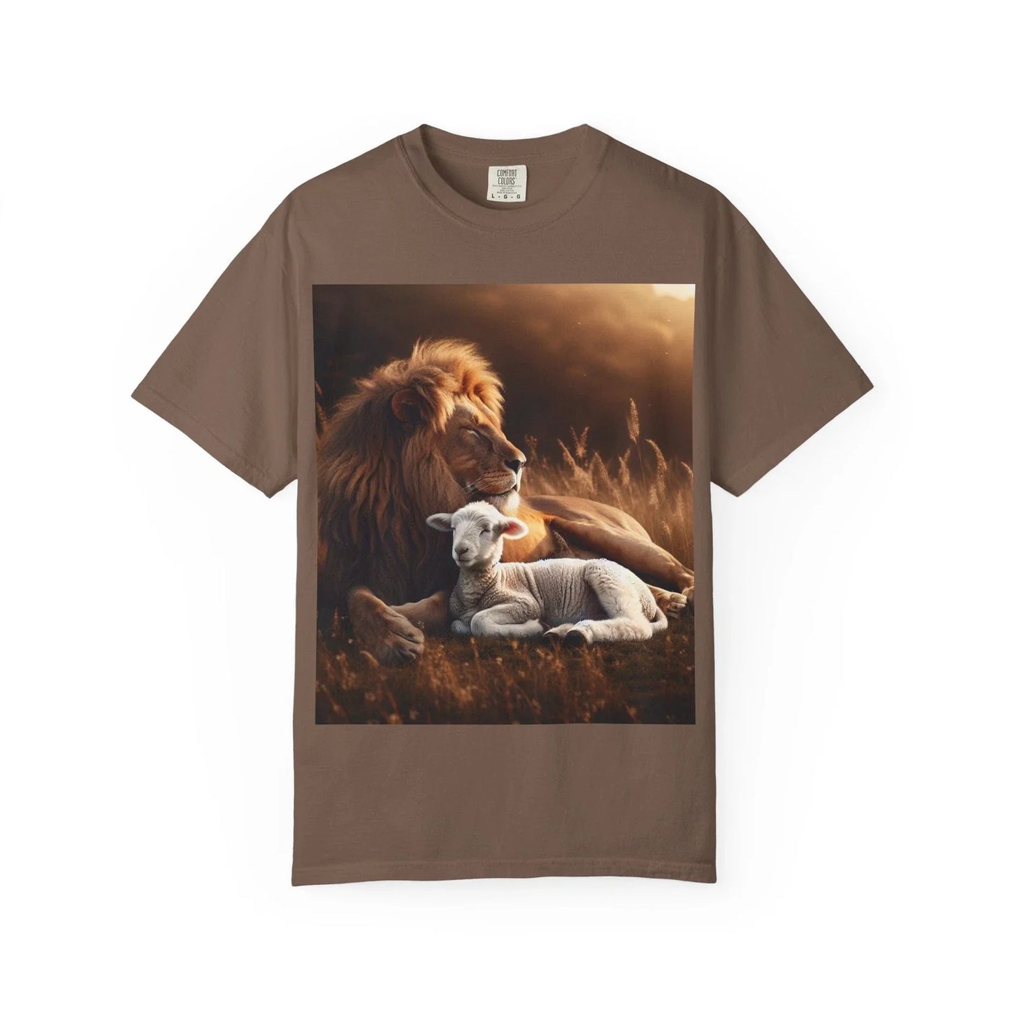Unisex Garment-Dyed Beautiful, Scriptural-Lion laying - Adult & Kids T-Shirts, Sweatshirts & Hoodies apparel design preview 1