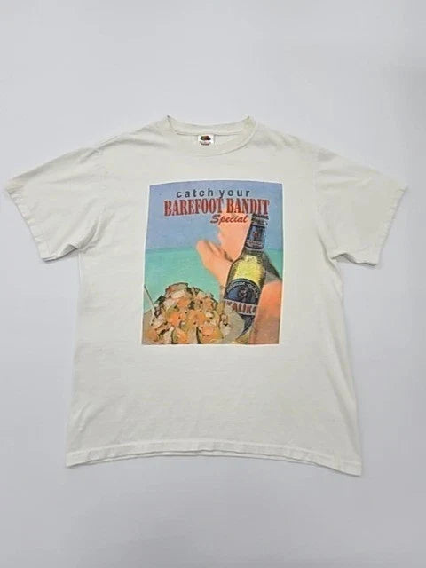 Fruit of the Loom Men White Graphic Beer Size M - Adult & Kids T-Shirts, Sweatshirts & Hoodies apparel design preview 1