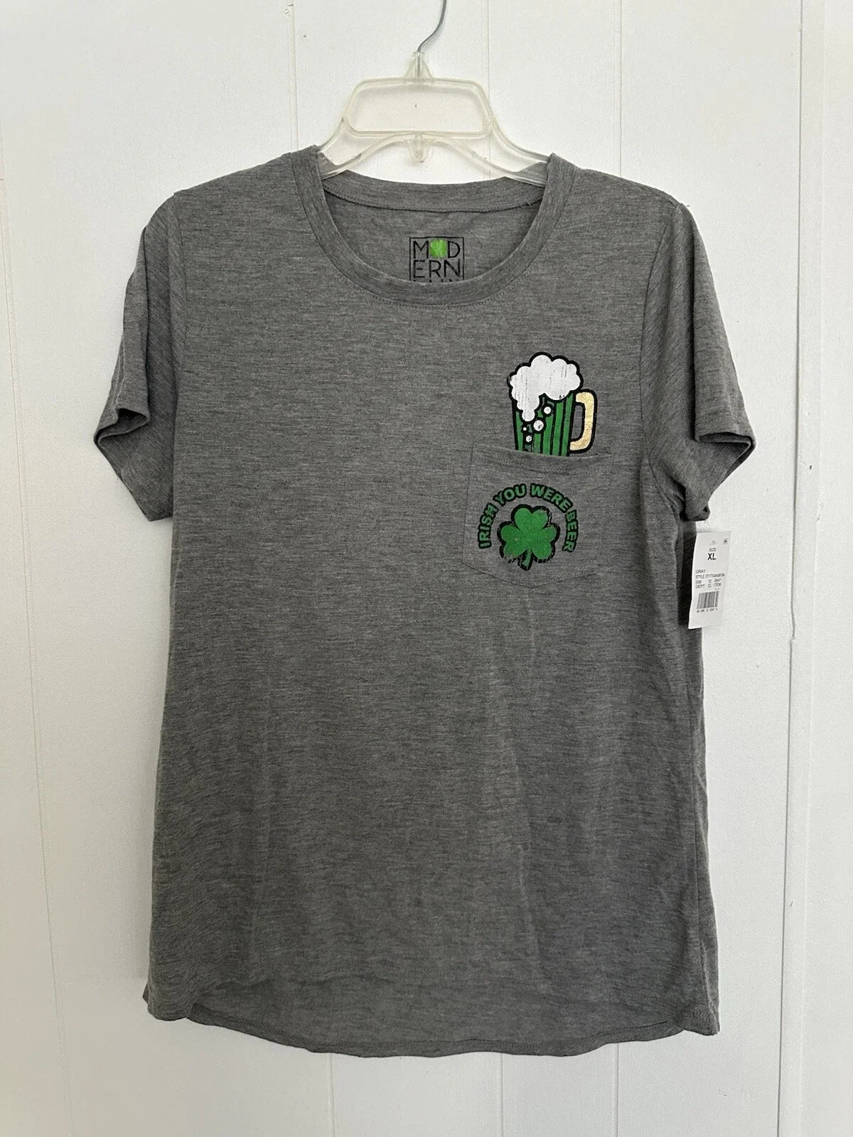 Irish You Were Beer At Patrick's Woman's XL NWT - Adult & Kids T-Shirts, Sweatshirts & Hoodies apparel design preview 1