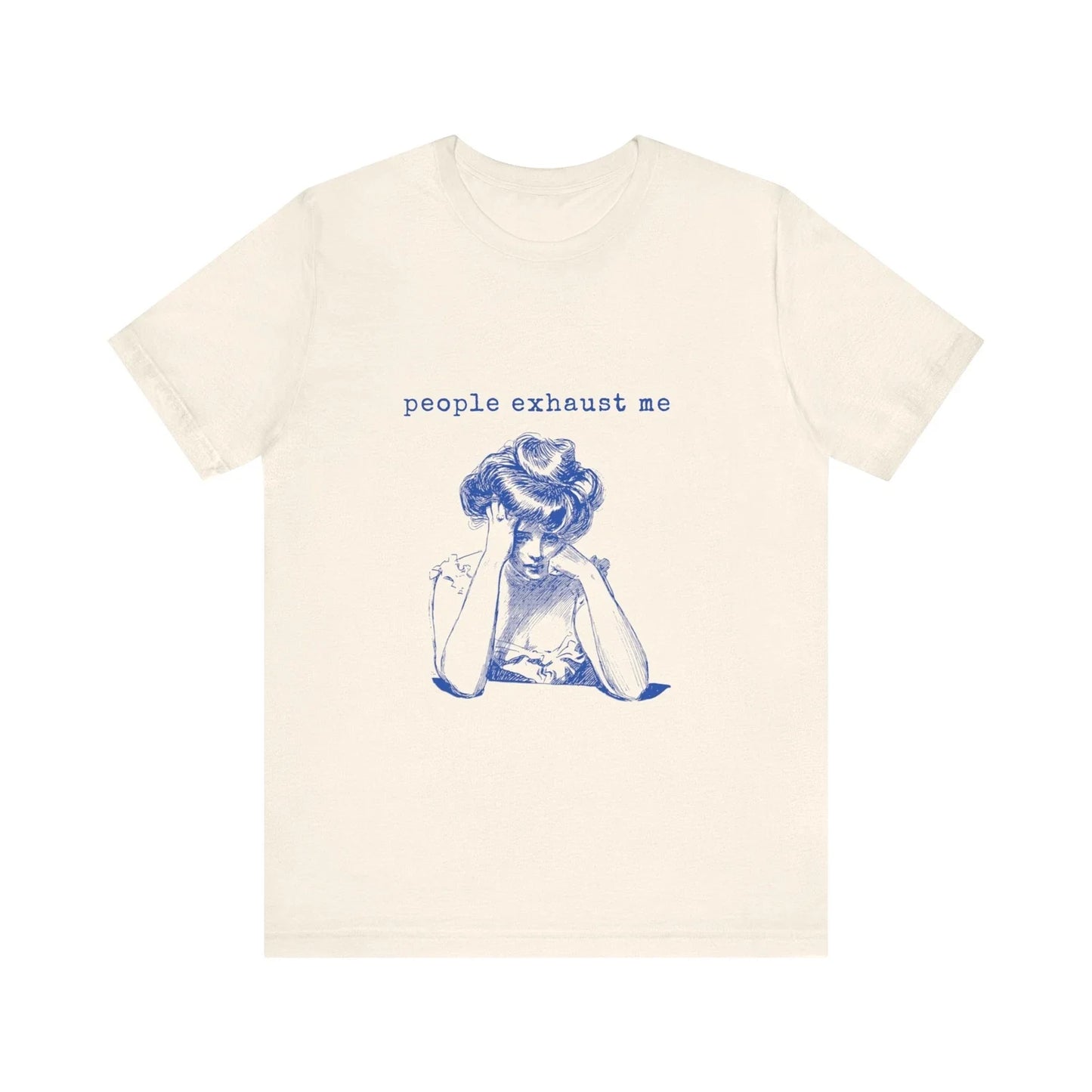 Funny 'People Exhaust Me' Women's Vintage - Adult & Kids T-Shirts, Sweatshirts & Hoodies apparel design preview 1