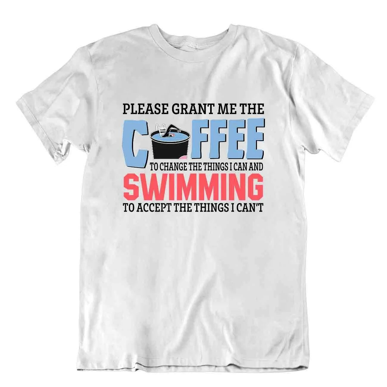 Coffee And Swimming Unisex Cool Gift Pun Joke - Adult & Kids T-Shirts, Sweatshirts & Hoodies apparel design preview 1