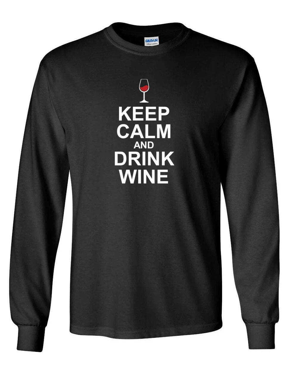 Keep Calm and Drink Wine Mens Gift Birthday Party - Adult & Kids T-Shirts, Sweatshirts & Hoodies apparel design preview 1