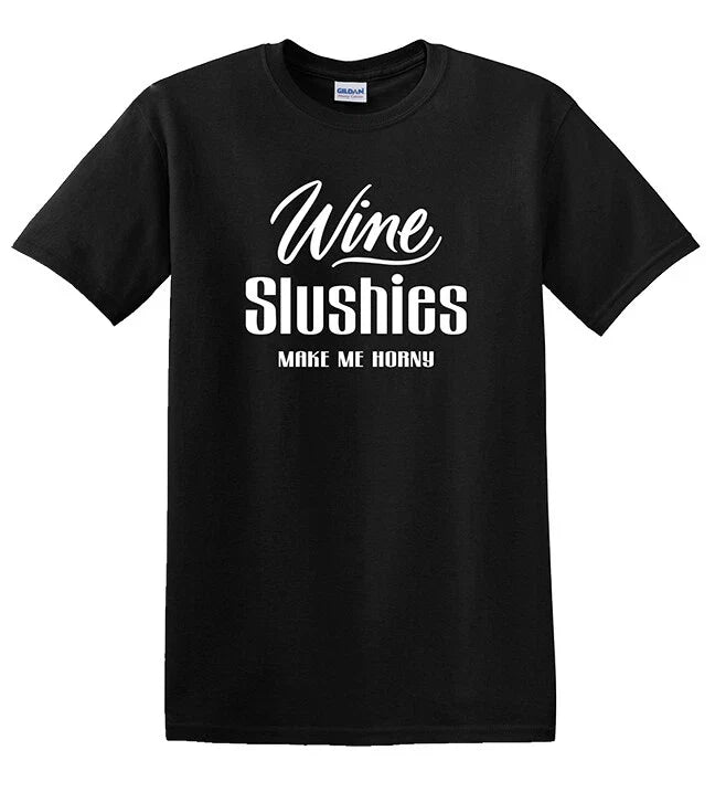 WINE SLUSHIES Make Me Horny Funny Alc NEW Short - Adult & Kids T-Shirts, Sweatshirts & Hoodies apparel design preview 1