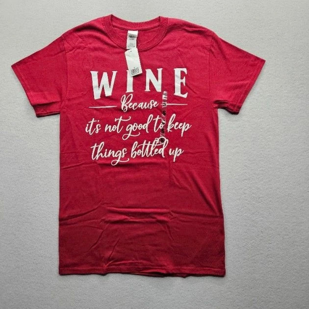 Gildan Men's Size Small Red Short Sleeve Graphic Wine - Adult & Kids T-Shirts, Sweatshirts & Hoodies apparel design preview 1