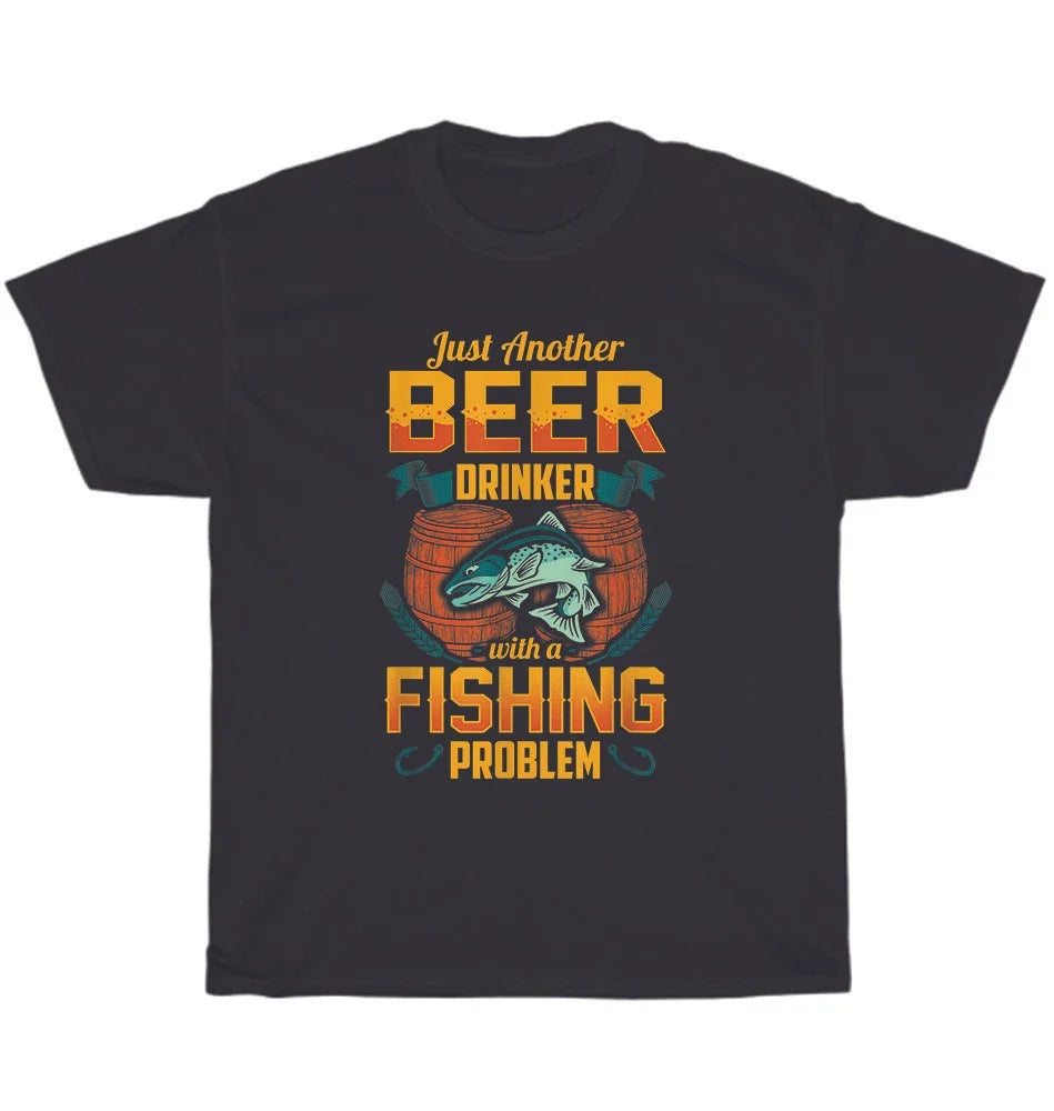 Just Another Beer Drinker With A Fishing Problem - Adult & Kids T-Shirts, Sweatshirts & Hoodies apparel design preview 1