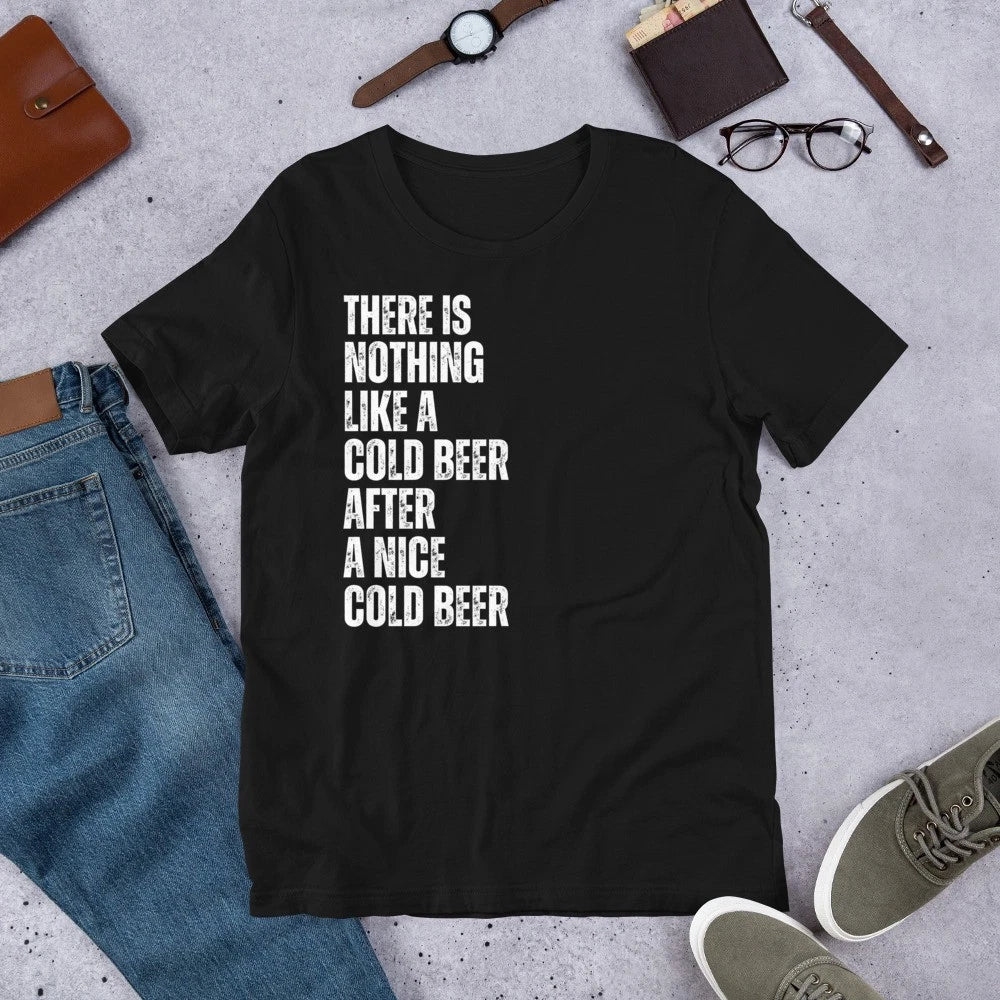 There Is Nothing Like A Cold Beer After Nice Men's - Adult & Kids T-Shirts, Sweatshirts & Hoodies apparel design preview 1
