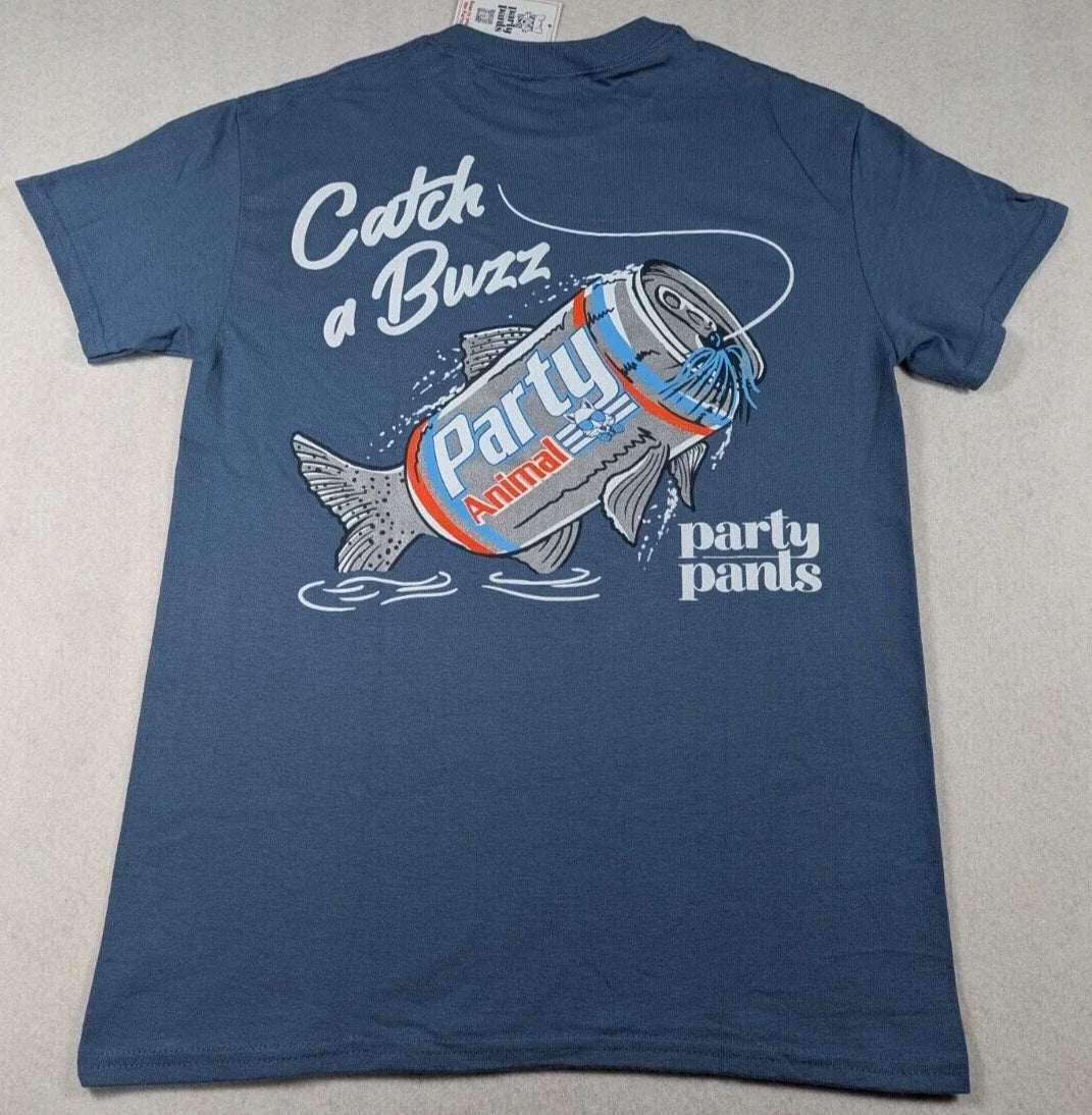 Party Pants Catch a Buzz Fish Graphic Size S - Adult & Kids T-Shirts, Sweatshirts & Hoodies apparel design preview 1