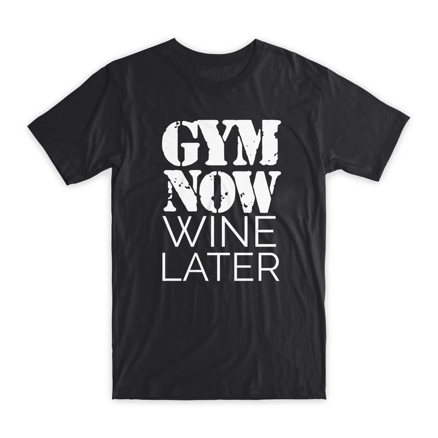 Gym Now Wine Later Premium Soft Cotton Crew Neck - Adult & Kids T-Shirts, Sweatshirts & Hoodies apparel design preview 1
