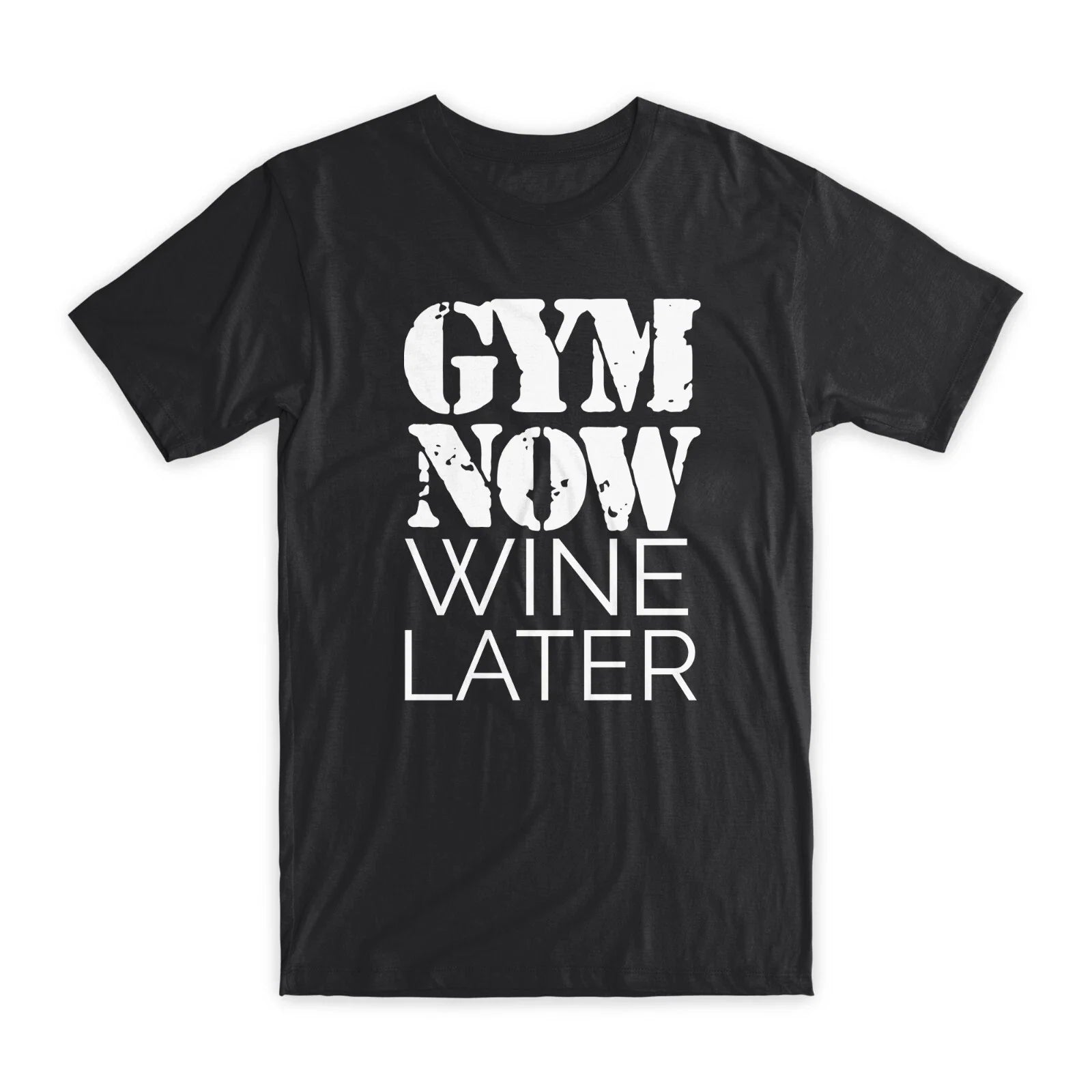 Gym Now Wine Later Premium Soft Cotton Crew Neck - Adult & Kids T-Shirts, Sweatshirts & Hoodies apparel design preview 1