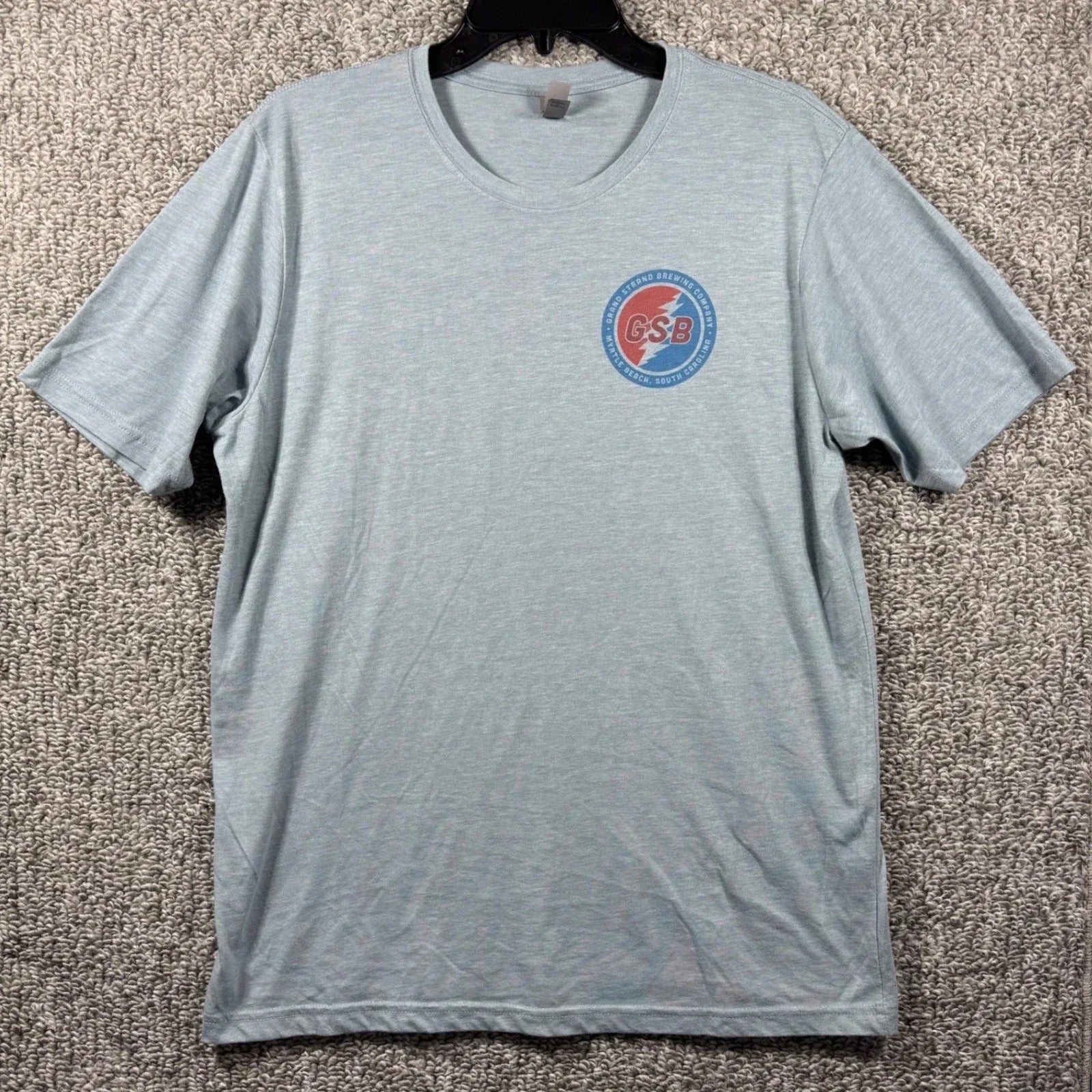 Grand Strand Brewing Co Blue Red Lightning Bolt - Adult & Kids T-Shirts, Sweatshirts & Hoodies apparel design preview 1