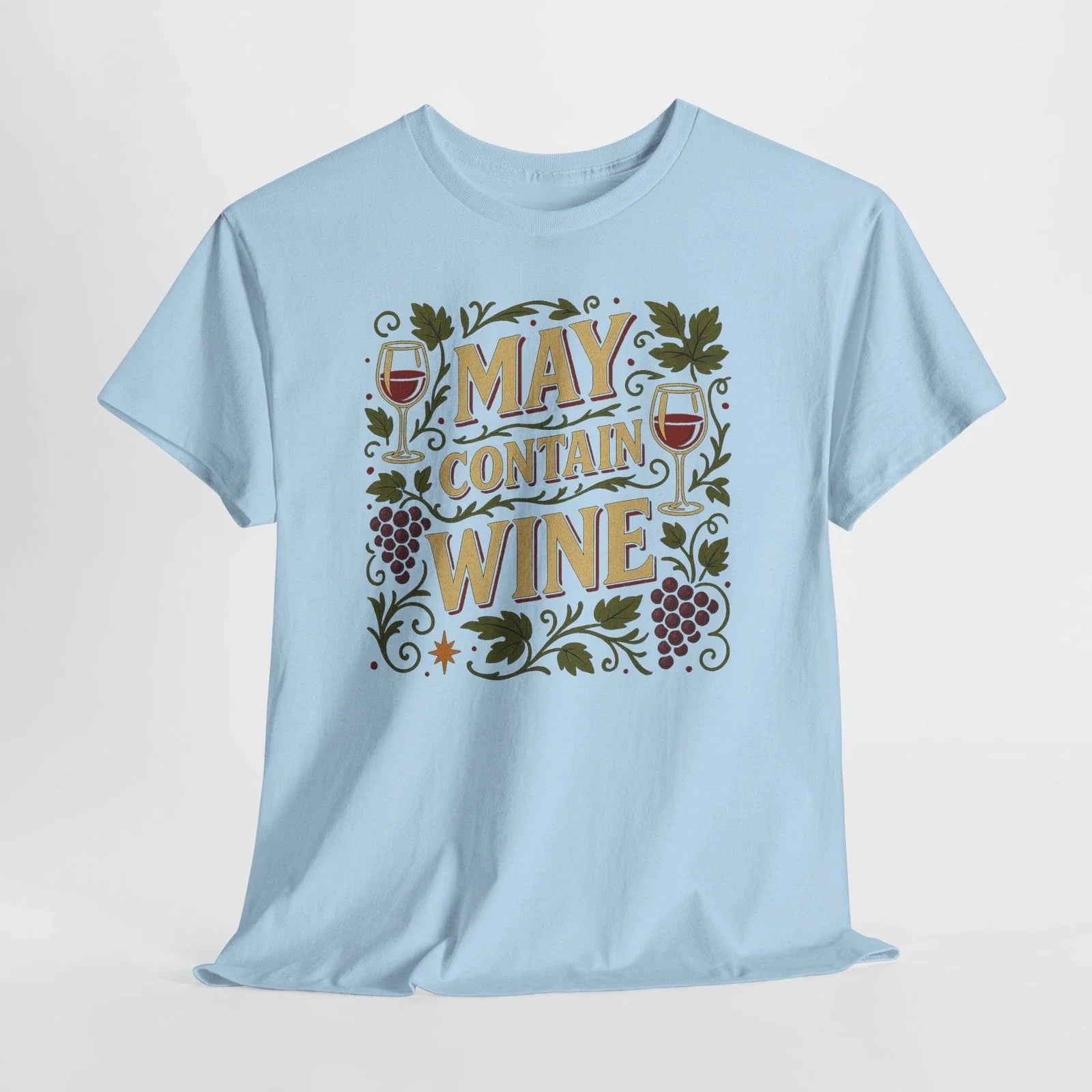 May Contain Wine Funny Lover Gift for Enthusiasts - Adult & Kids T-Shirts, Sweatshirts & Hoodies apparel design preview 1