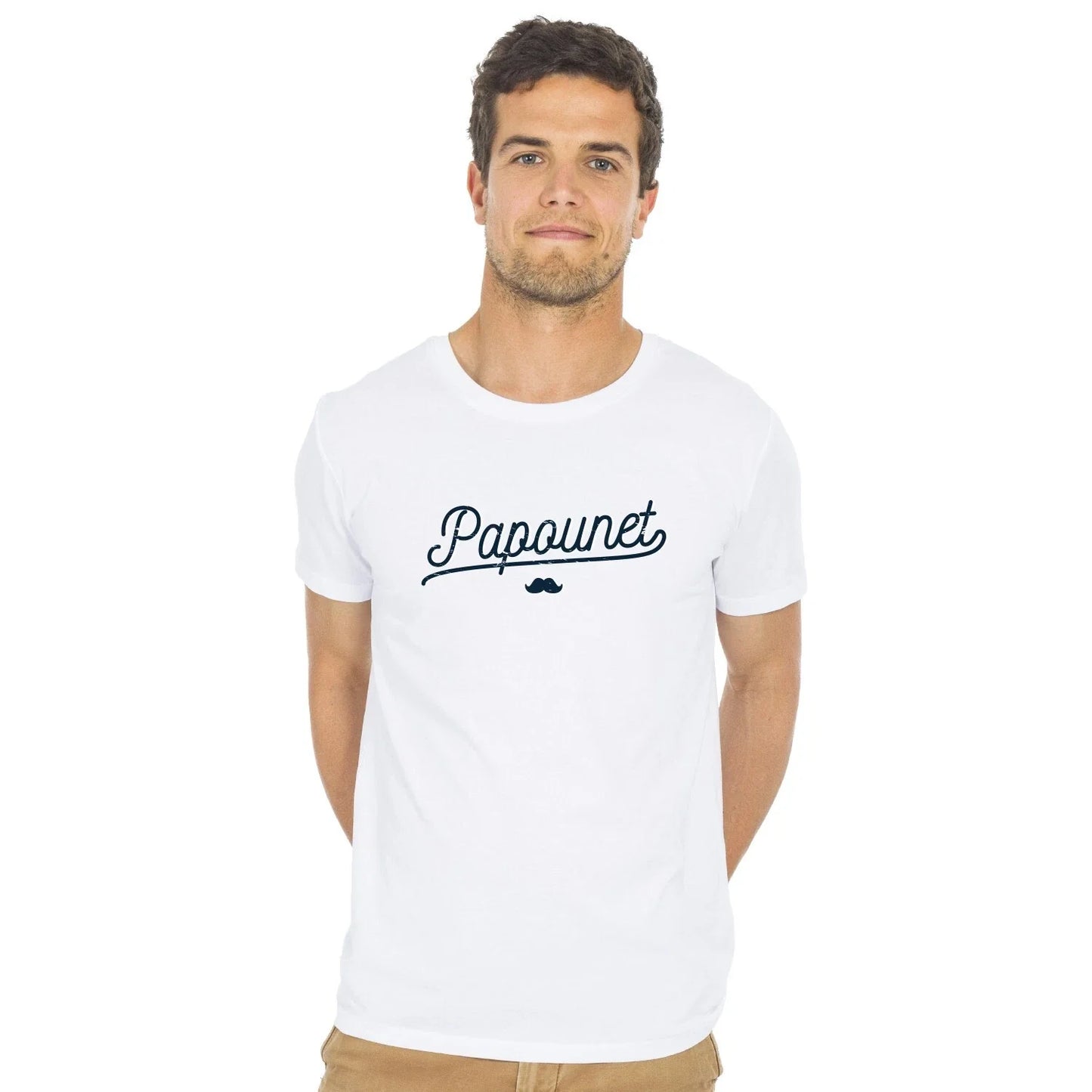 Men's Short Sleeve White, PAPOUNET - Adult & Kids T-Shirts, Sweatshirts & Hoodies apparel design preview 1