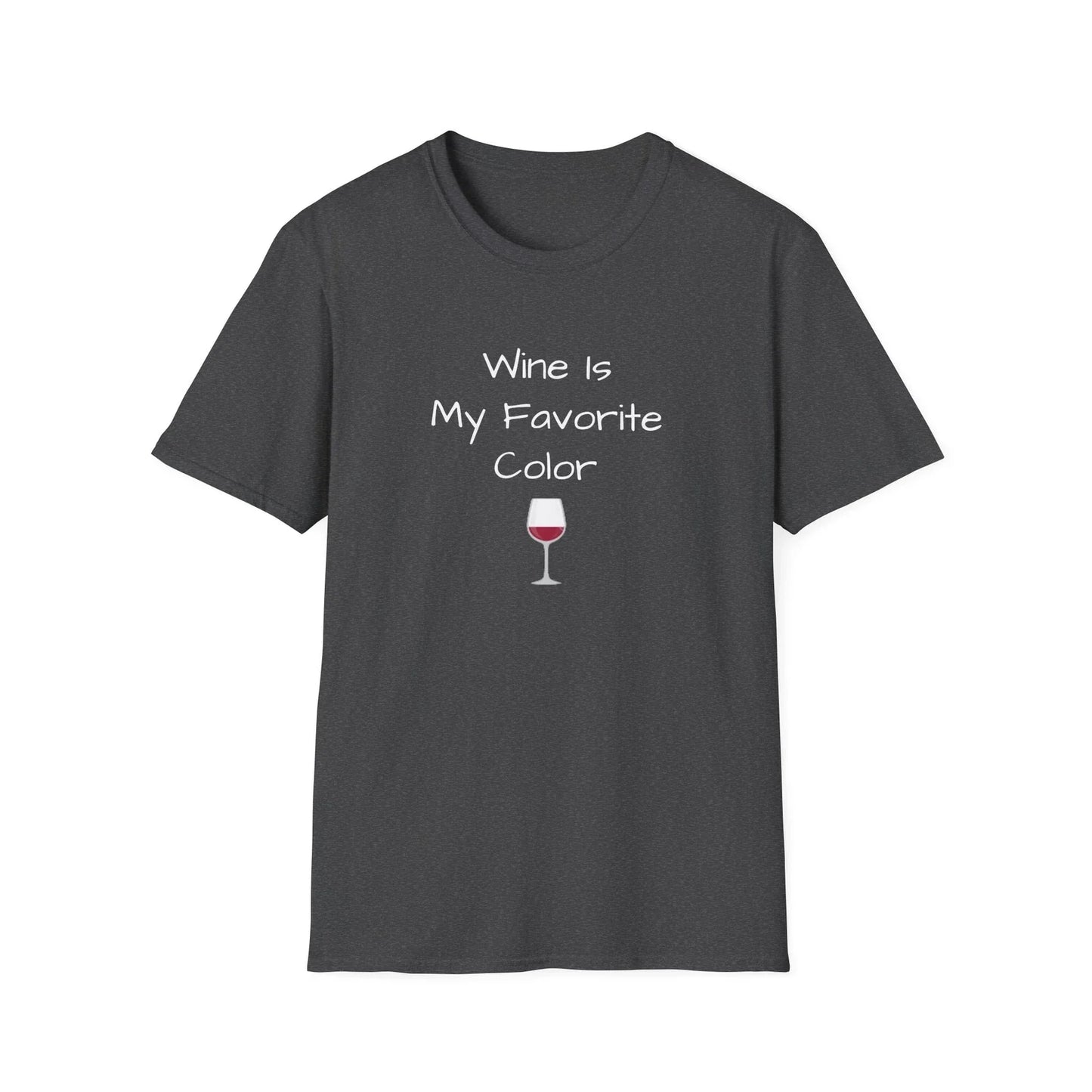 Wine Is My Favorite Color Unisex Softstyle - Adult & Kids T-Shirts, Sweatshirts & Hoodies apparel design preview 1