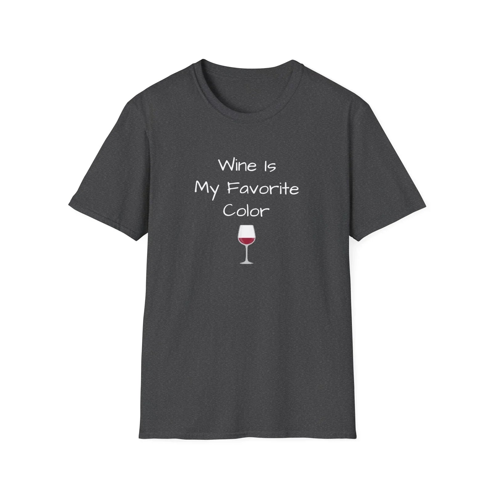 Wine Is My Favorite Color Unisex Softstyle - Adult & Kids T-Shirts, Sweatshirts & Hoodies apparel design preview 1
