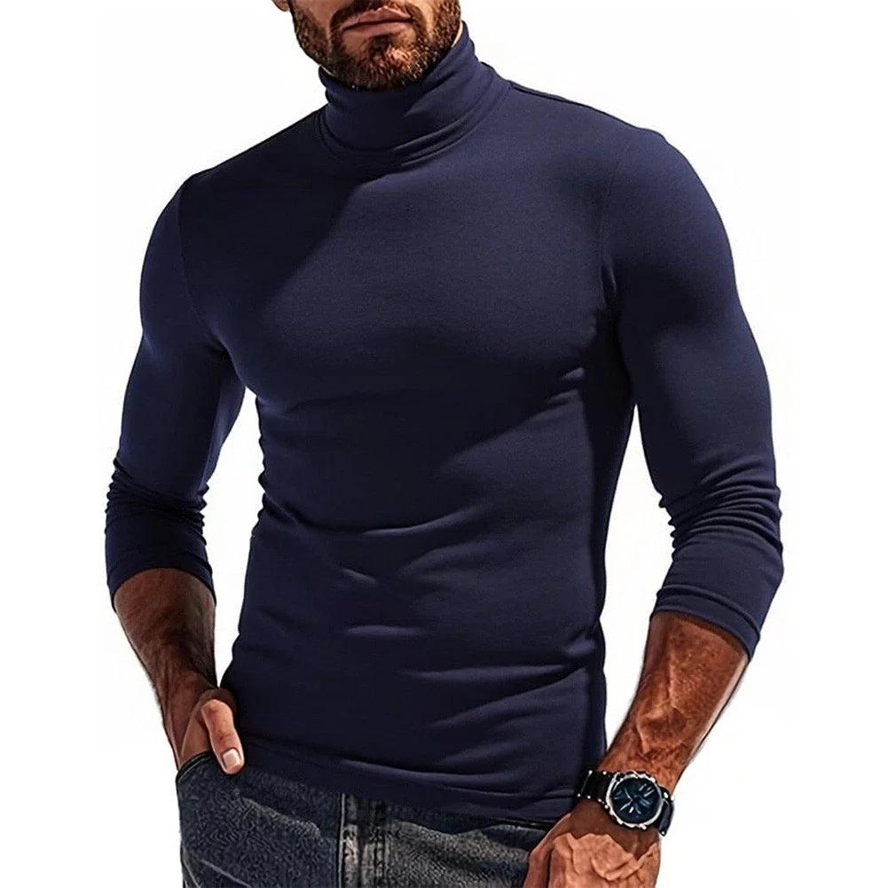 Mens Turtleneck Fall Winter Basic 80% Polyester 20% - Adult & Kids T-Shirts, Sweatshirts & Hoodies apparel design preview 1