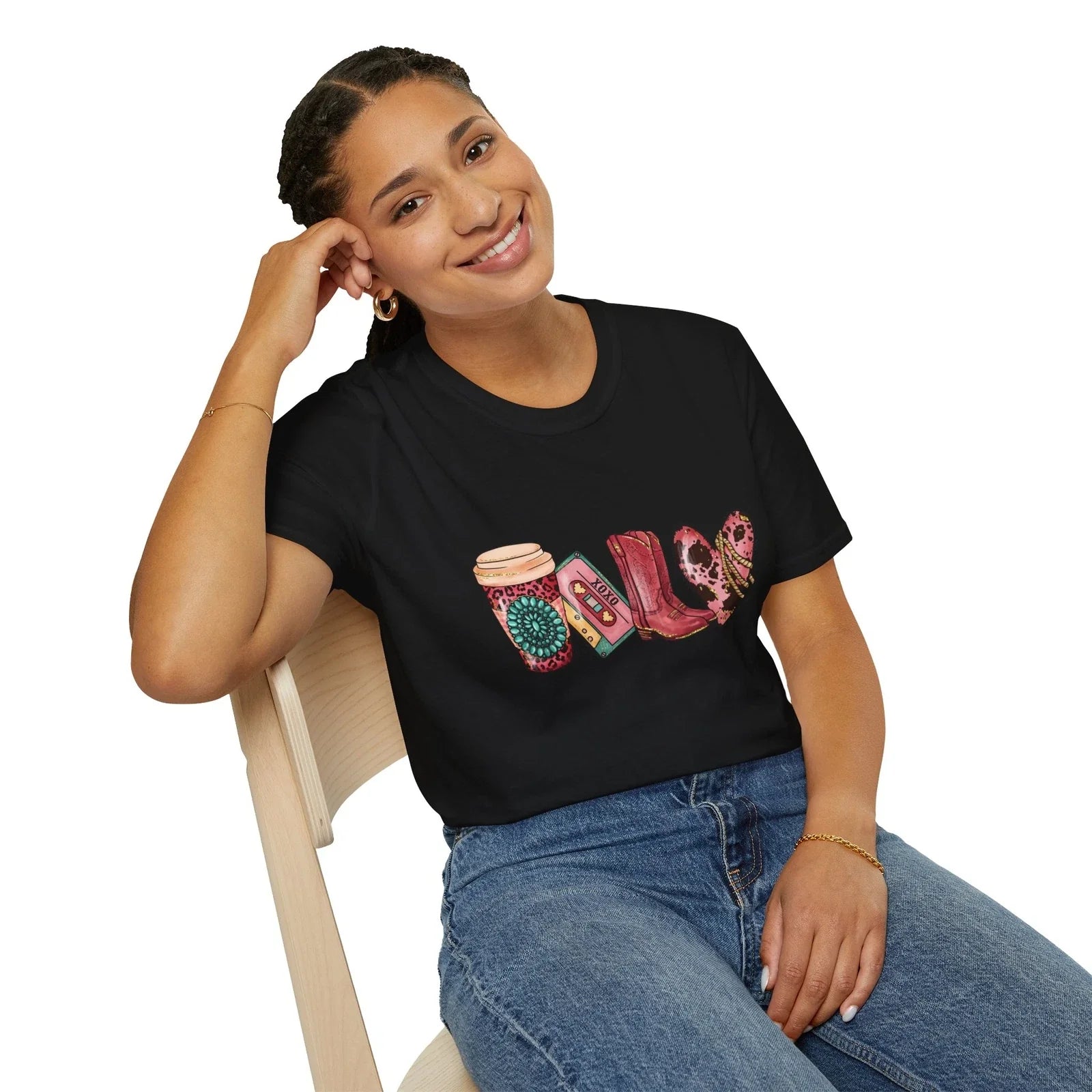 Xoxo Coffee Lover Iced valentine's day Unisex - Adult & Kids T-Shirts, Sweatshirts & Hoodies apparel design preview 1