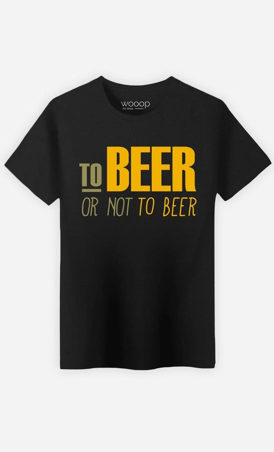 Man Sleeves short to Beer Gold not Black - Adult & Kids T-Shirts, Sweatshirts & Hoodies apparel design preview 1