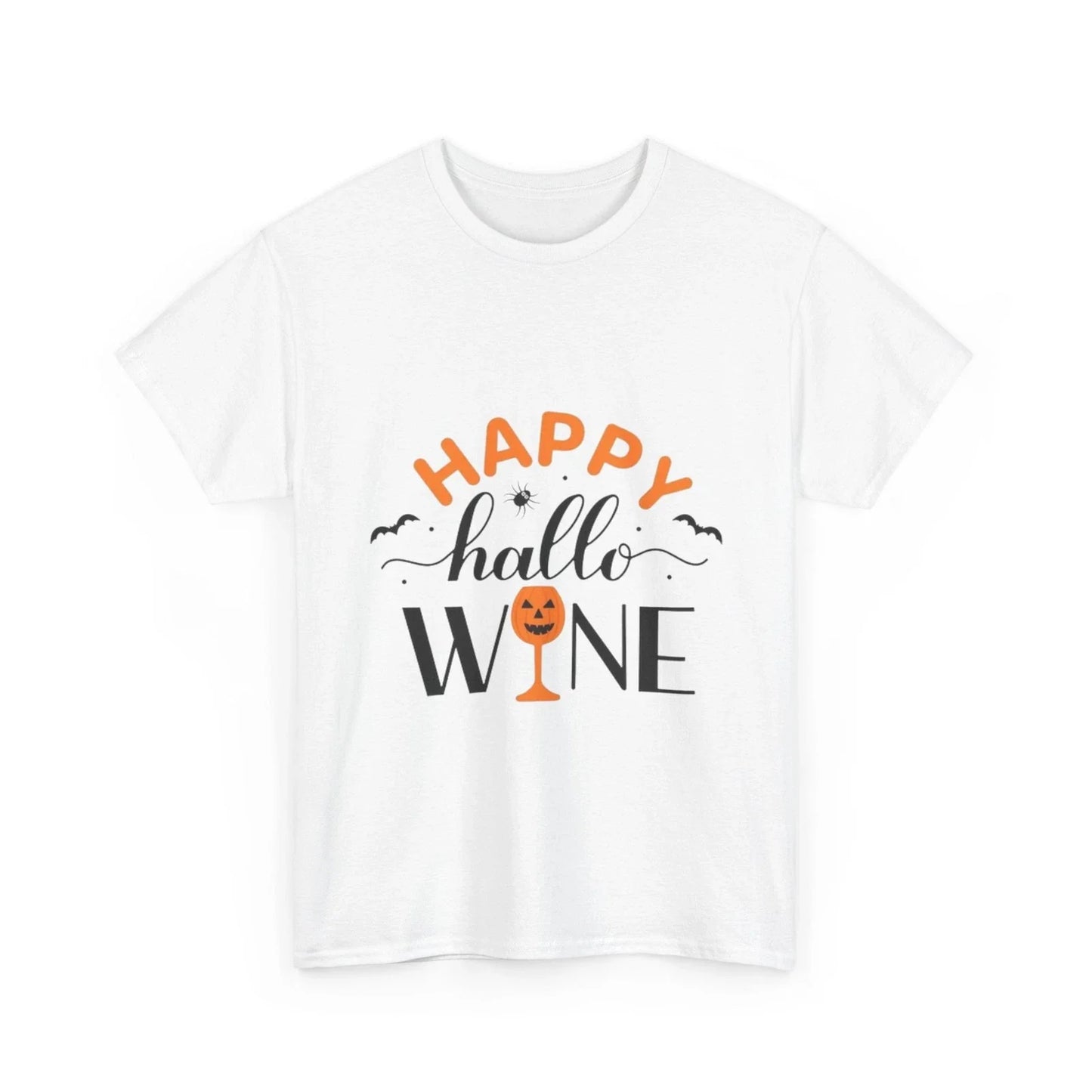 Happy Hallo-Wine Halloween Wine Lover Gift, Fun - Adult & Kids T-Shirts, Sweatshirts & Hoodies apparel design preview 1