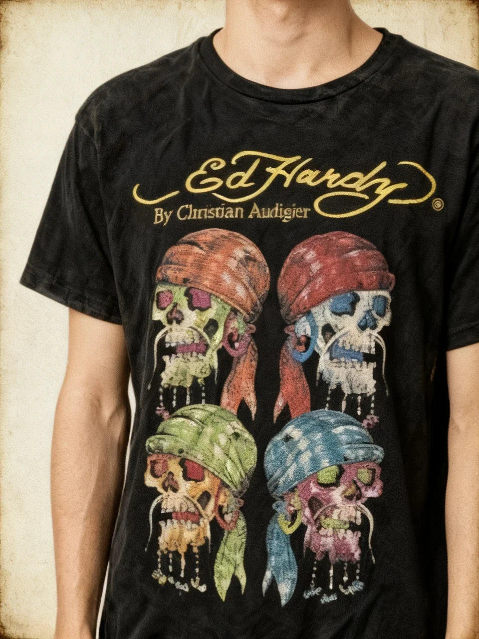 Ed Hardy by Christian Audigier Skull Pirates Logo NWT - Adult & Kids T-Shirts, Sweatshirts & Hoodies apparel design preview 1