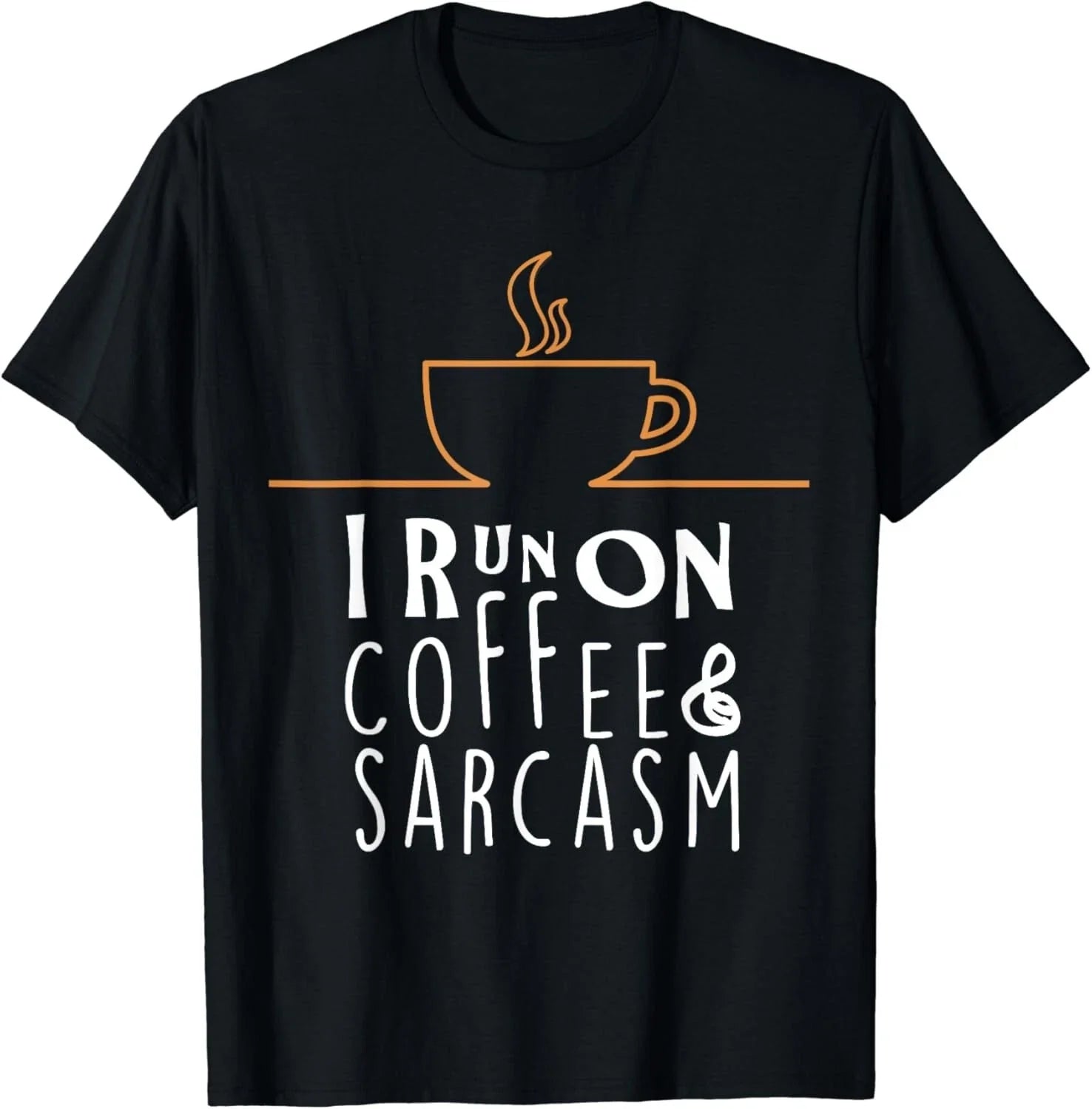 I Run On Coffee And Sarcasm Gift - Adult & Kids T-Shirts, Sweatshirts & Hoodies apparel design preview 1