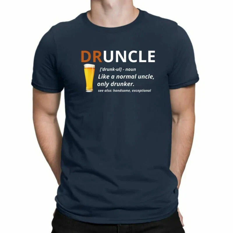 Beer Gift Druncle Funny Novelty Men's Like Normal T - Adult & Kids T-Shirts, Sweatshirts & Hoodies apparel design preview 1
