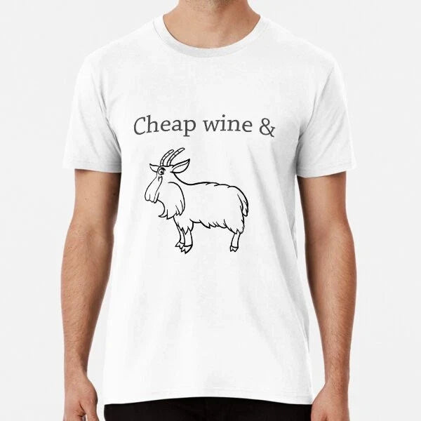 Cheap wine and a three-legged goat S-5XL Best - Adult & Kids T-Shirts, Sweatshirts & Hoodies apparel design preview 1