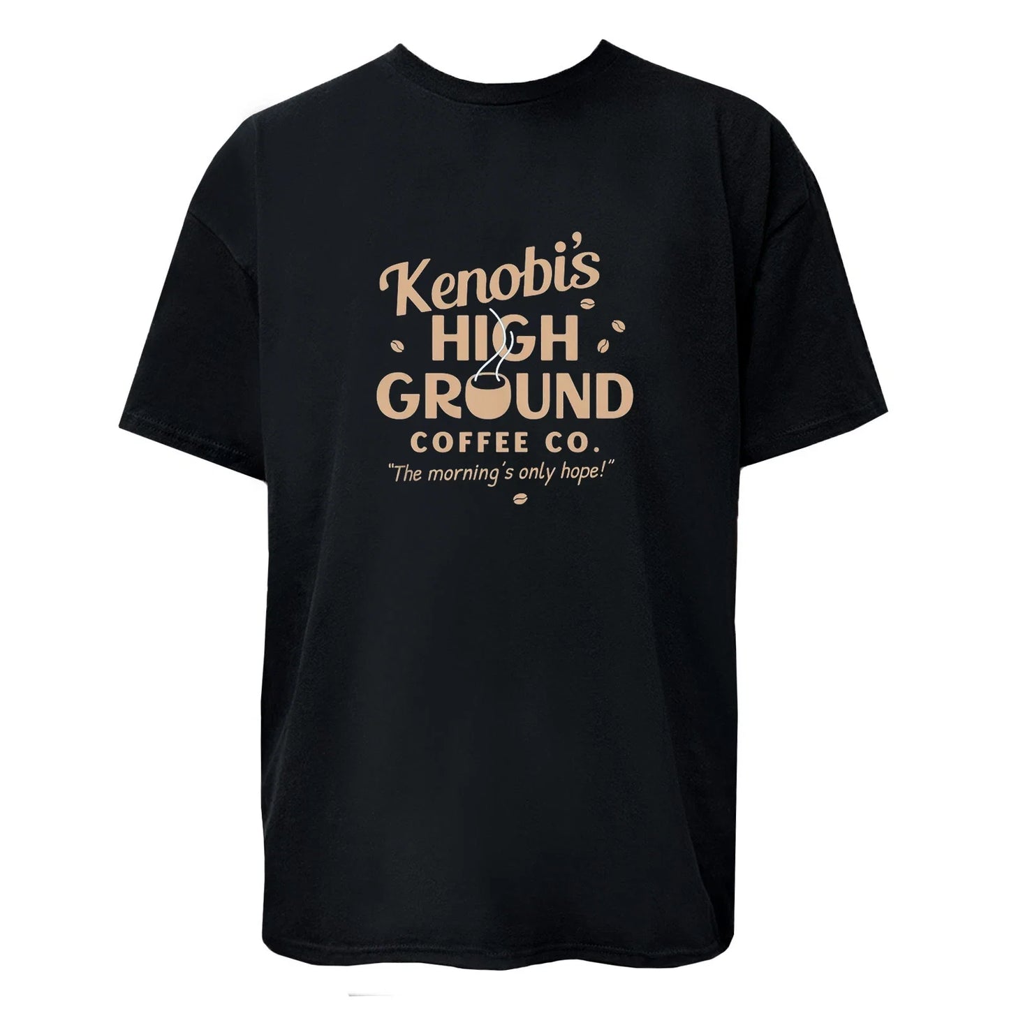 Kenobi's High Ground Coffee Co. Unisex Women Men - Adult & Kids T-Shirts, Sweatshirts & Hoodies apparel design preview 1