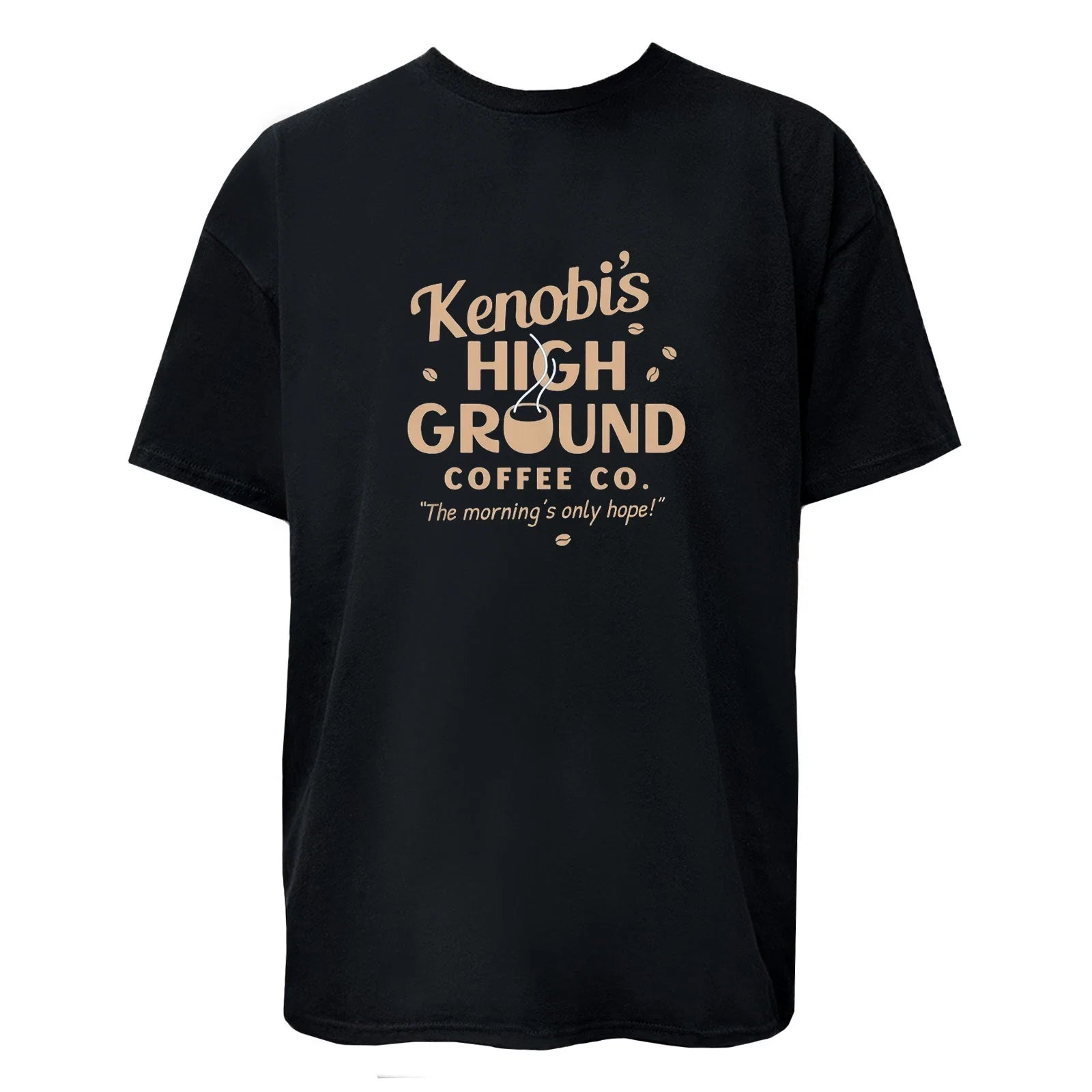 Kenobi's High Ground Coffee Co. Unisex Women Men - Adult & Kids T-Shirts, Sweatshirts & Hoodies apparel design preview 1