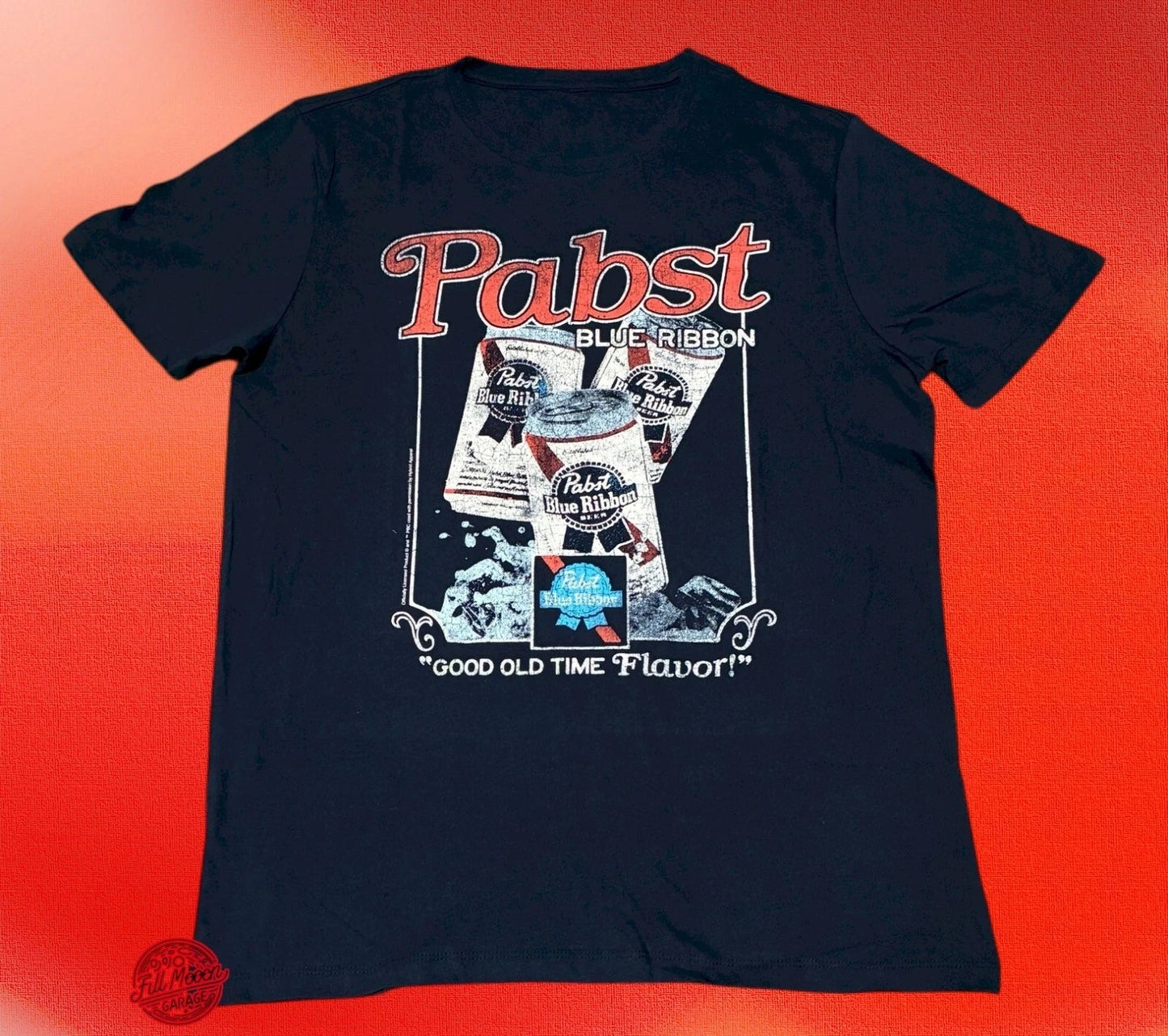 New Pabst Blue Ribbon Beer Rustic Sign Logo Mens - Adult & Kids T-Shirts, Sweatshirts & Hoodies apparel design preview 1