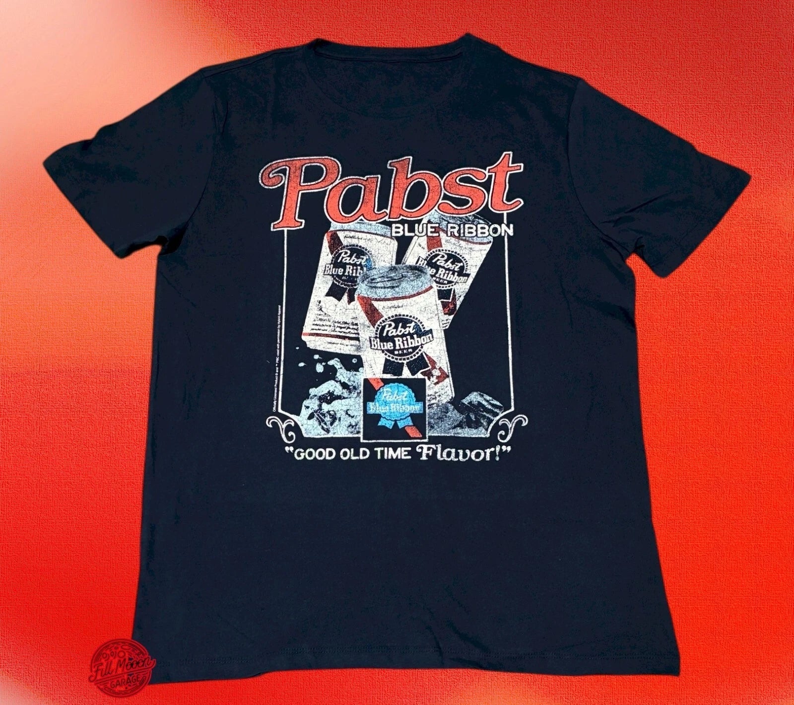 New Pabst Blue Ribbon Beer Rustic Sign Logo Mens - Adult & Kids T-Shirts, Sweatshirts & Hoodies apparel design preview 1