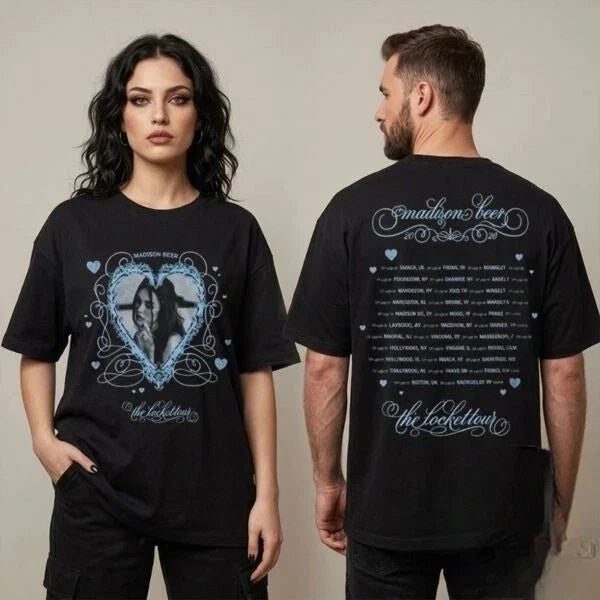 Madison Beer The Locket Tour 2026 - Adult & Kids T-Shirts, Sweatshirts & Hoodies apparel design preview 1
