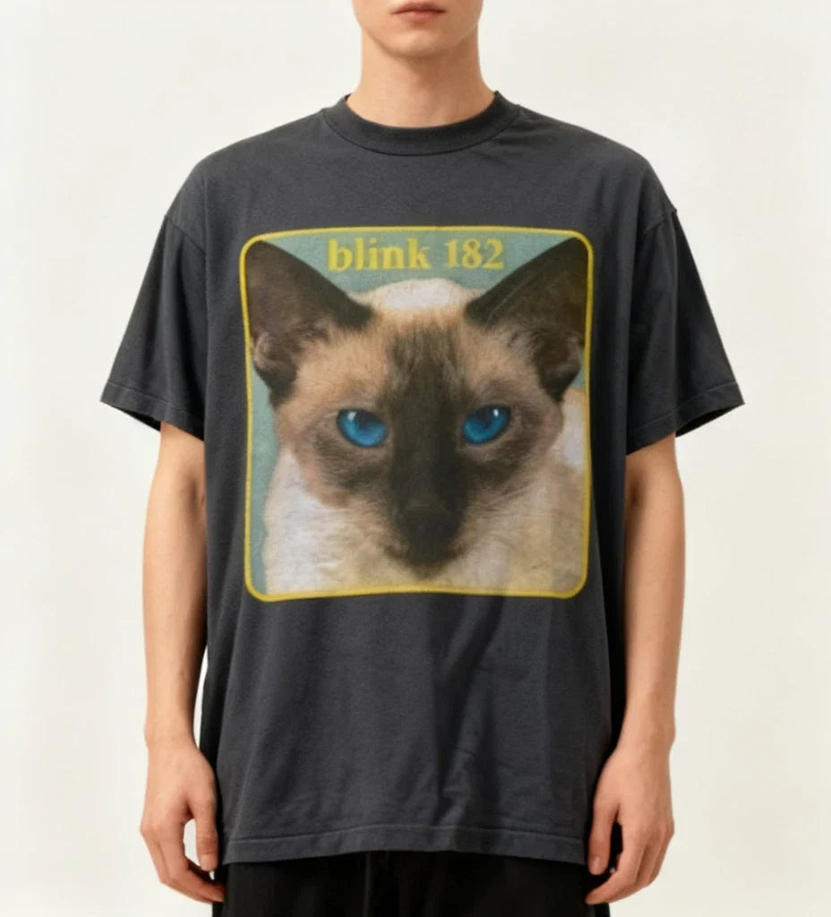 Blink 182 Cheshire Cat Album Cover Unisex Black Size - Adult & Kids T-Shirts, Sweatshirts & Hoodies apparel design preview 1