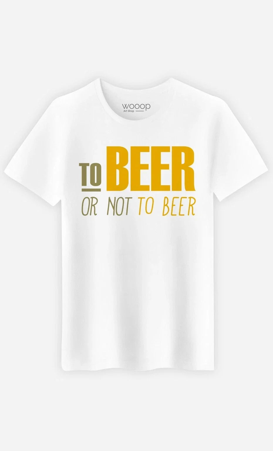 Men's Short Sleeve White, TO BEER OR NOT - Adult & Kids T-Shirts, Sweatshirts & Hoodies apparel design preview 1