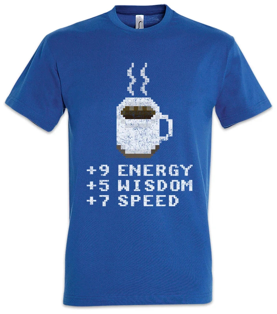 Pixel Coffee Gamer Games Gaming Fun Geek Nerd RPG - Adult & Kids T-Shirts, Sweatshirts & Hoodies apparel design preview 1